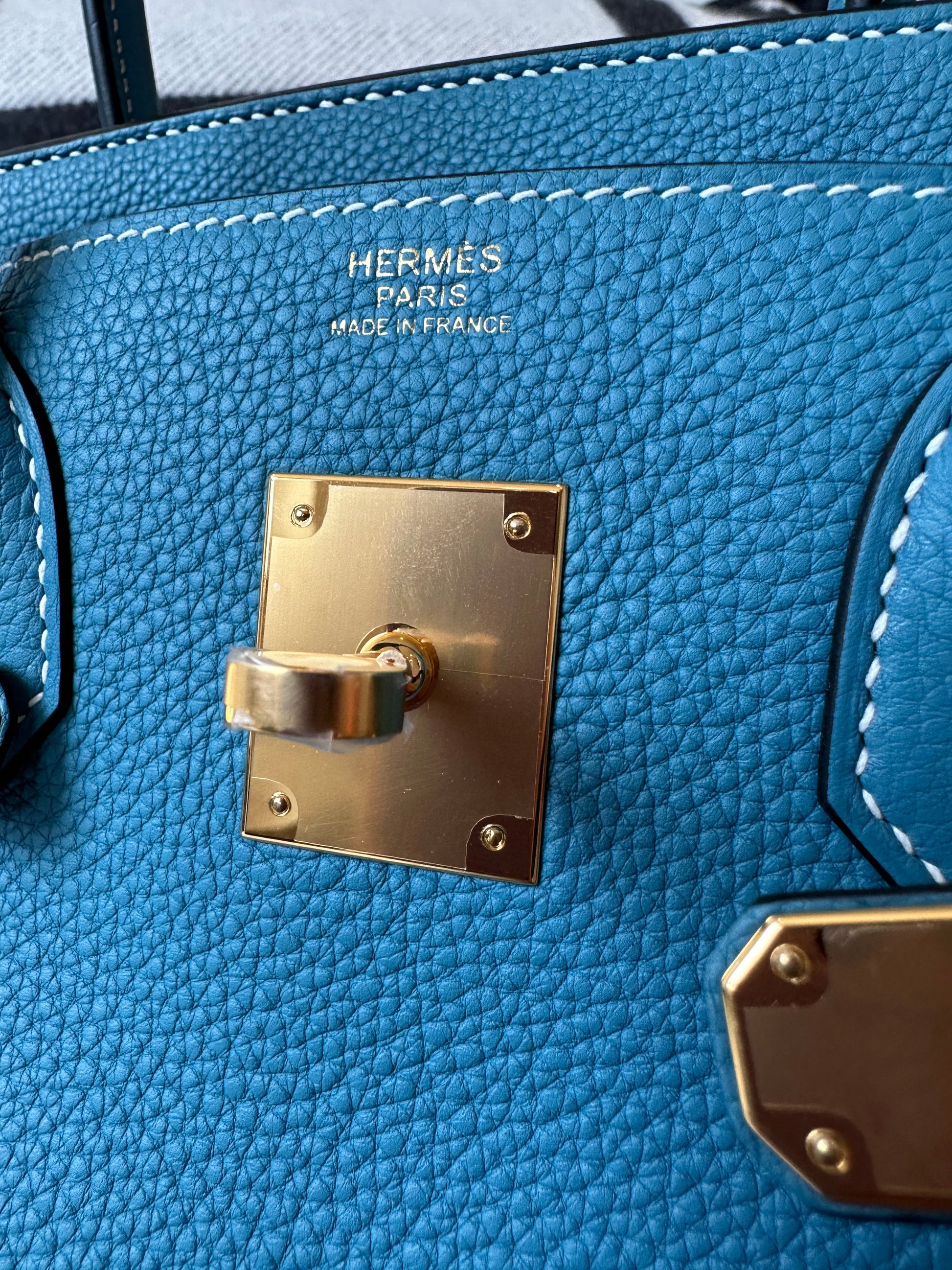 Hermes 2024 Birkin 30 Blue Jean Togo GHW - Carly Julia Sells Stuff, LLC