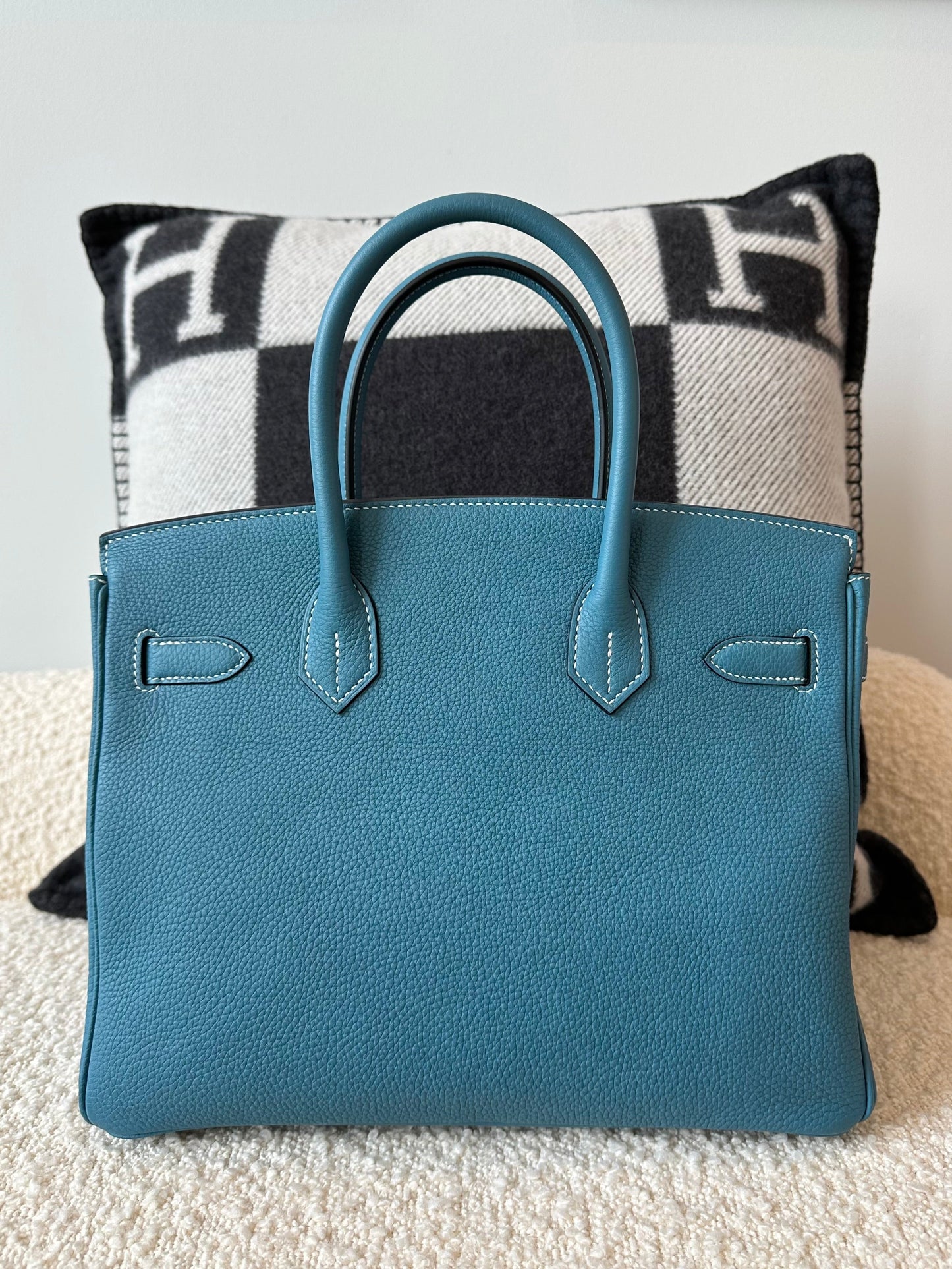 Hermes 2024 Birkin 30 Blue Jean Togo GHW - Carly Julia Sells Stuff, LLC