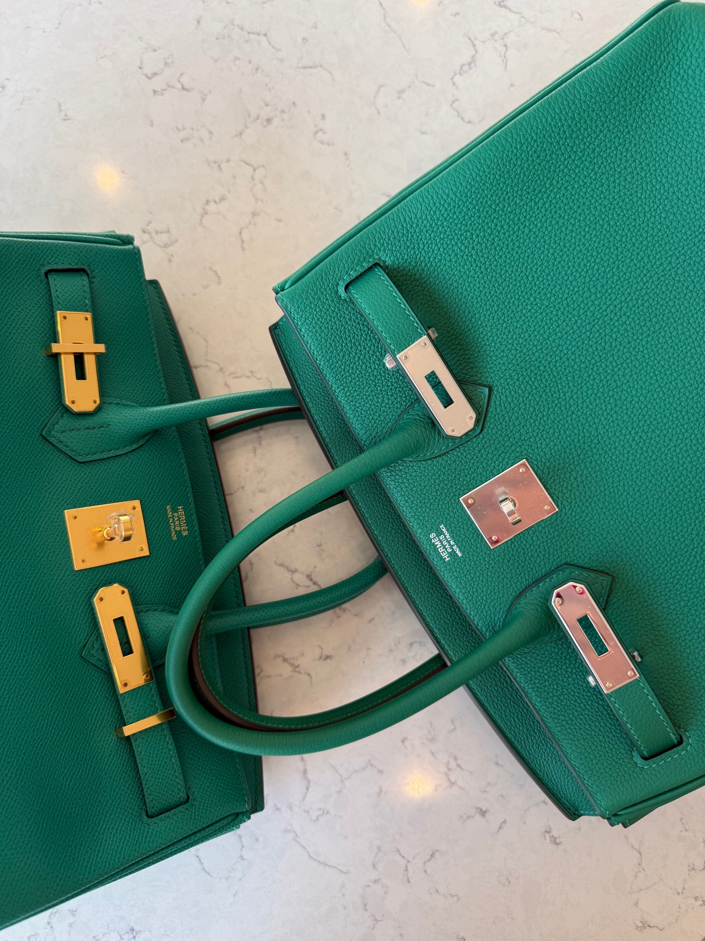 Hermes 2024 Birkin 30 Togo Vert Verigo PHW - Carly Julia Sells Stuff, LLC