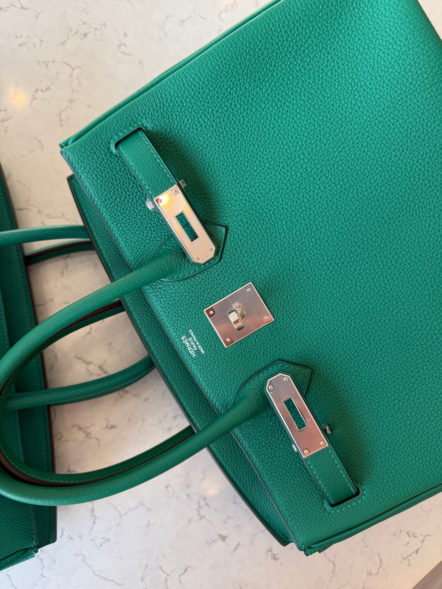 Hermes 2024 Birkin 30 Togo Vert Verigo PHW - Carly Julia Sells Stuff, LLC