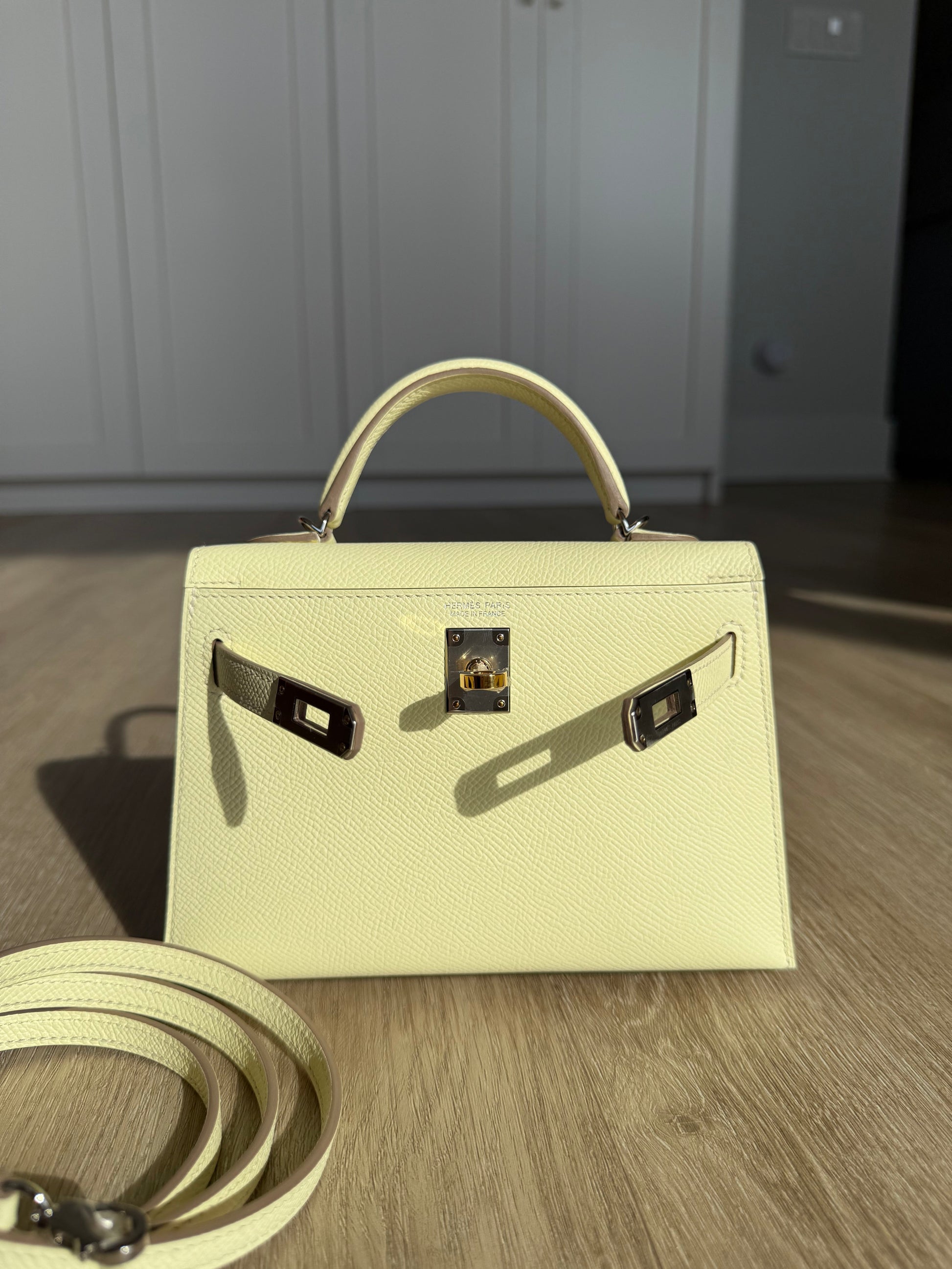 Hermes 2024 Jaune Milton Mini Kelly 20 Epsom - Carly Julia Sells Stuff, LLC
