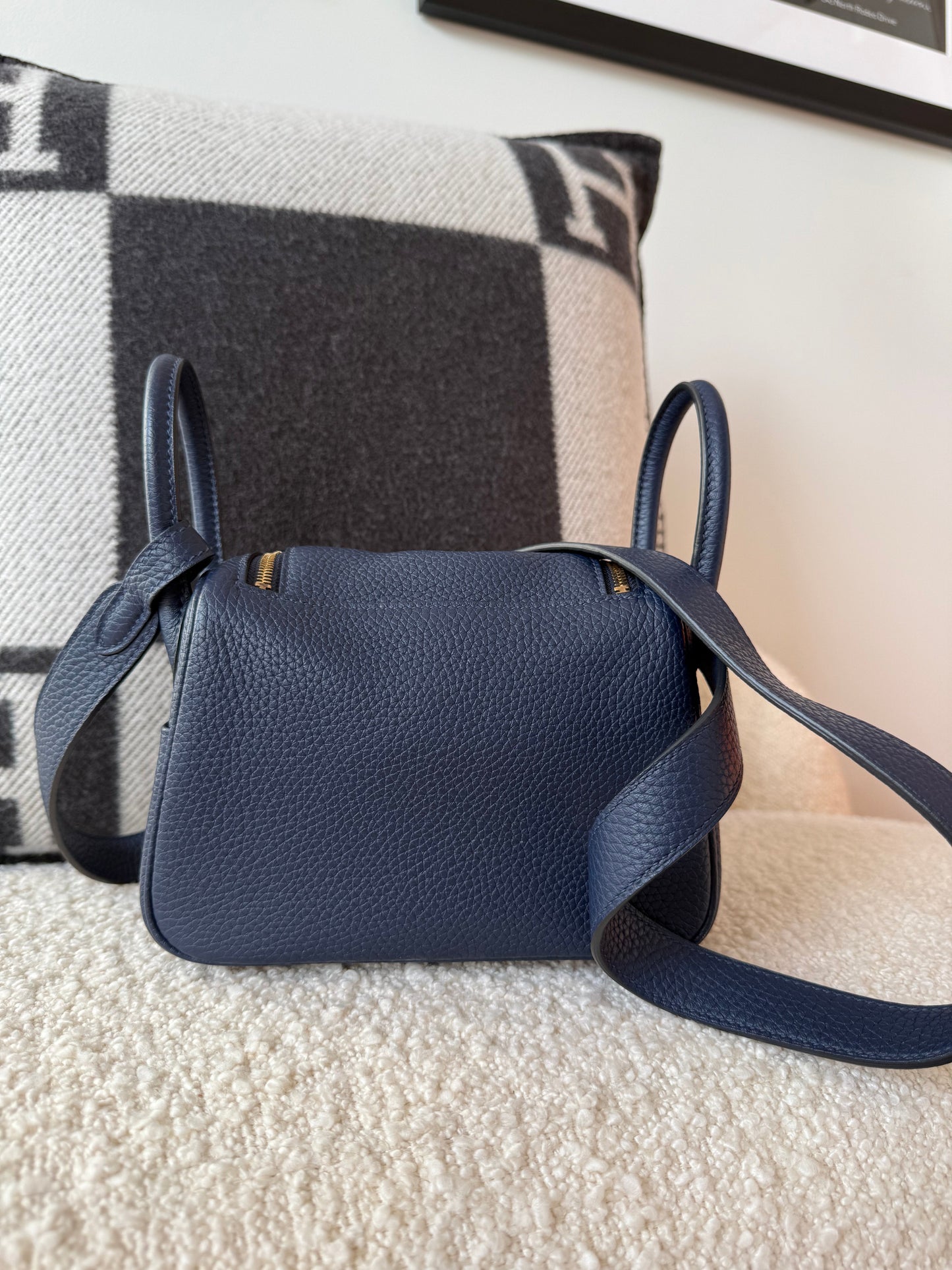 Hermes 2024 Mini Lindy Dark Blue Navy GHW - Carly Julia Sells Stuff, LLC