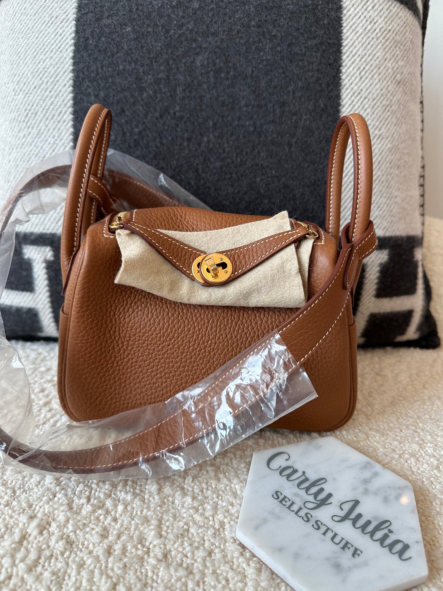 Hermes 2024 Mini Lindy Gold GHW - Carly Julia Sells Stuff, LLC