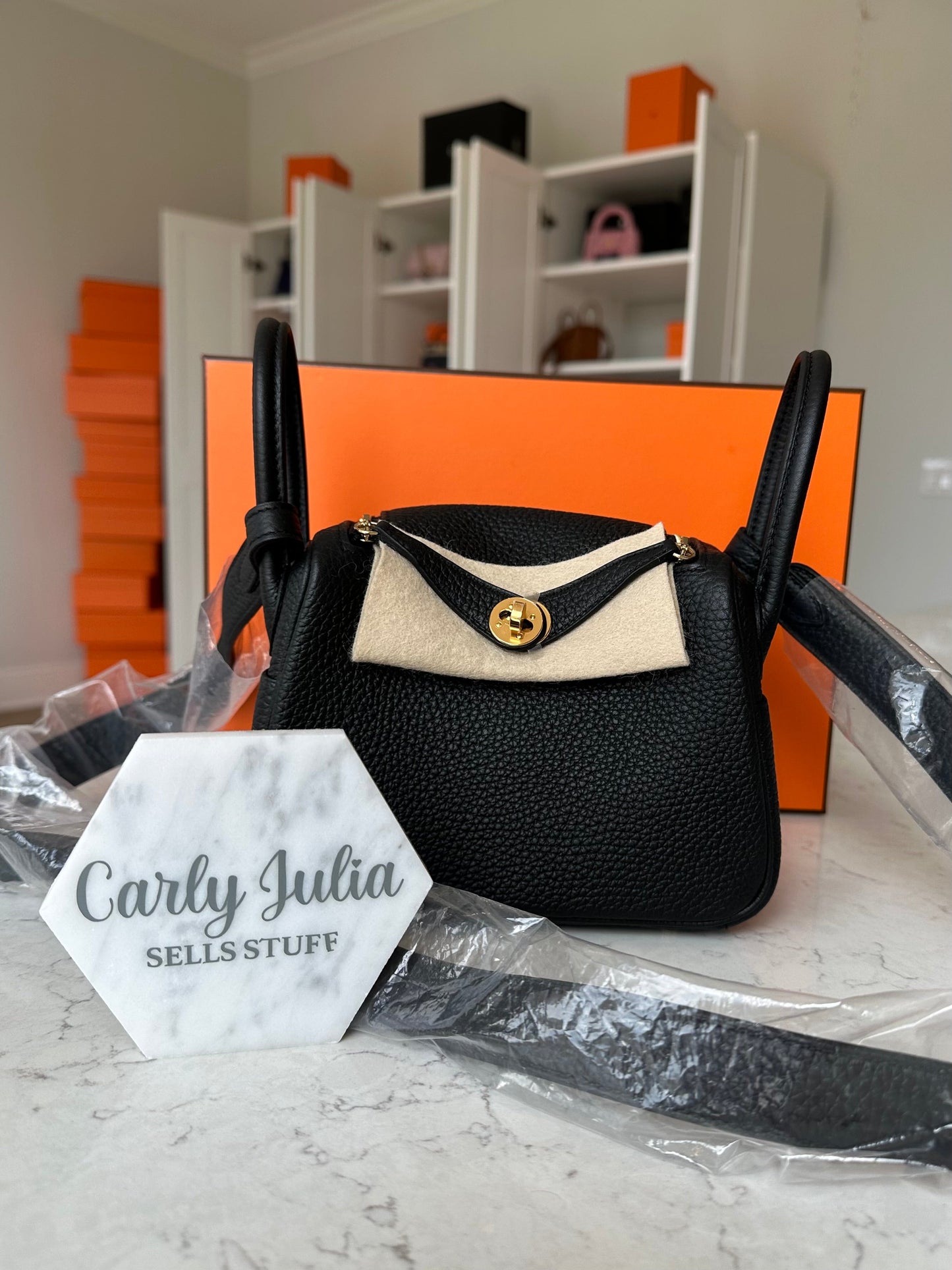 Hermes 2024 Mini Lindy Noir GHW - Carly Julia Sells Stuff, LLC