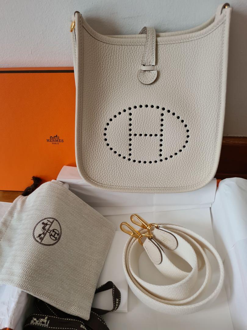 Hermes 2025 Mini Evelyne TPM Craie GHW - Carly Julia Sells Stuff, LLC