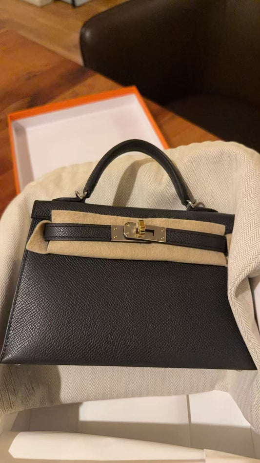 Hermes 2025 Mini Kelly Plomb Electrum Hardware - Carly Julia Sells Stuff, LLC