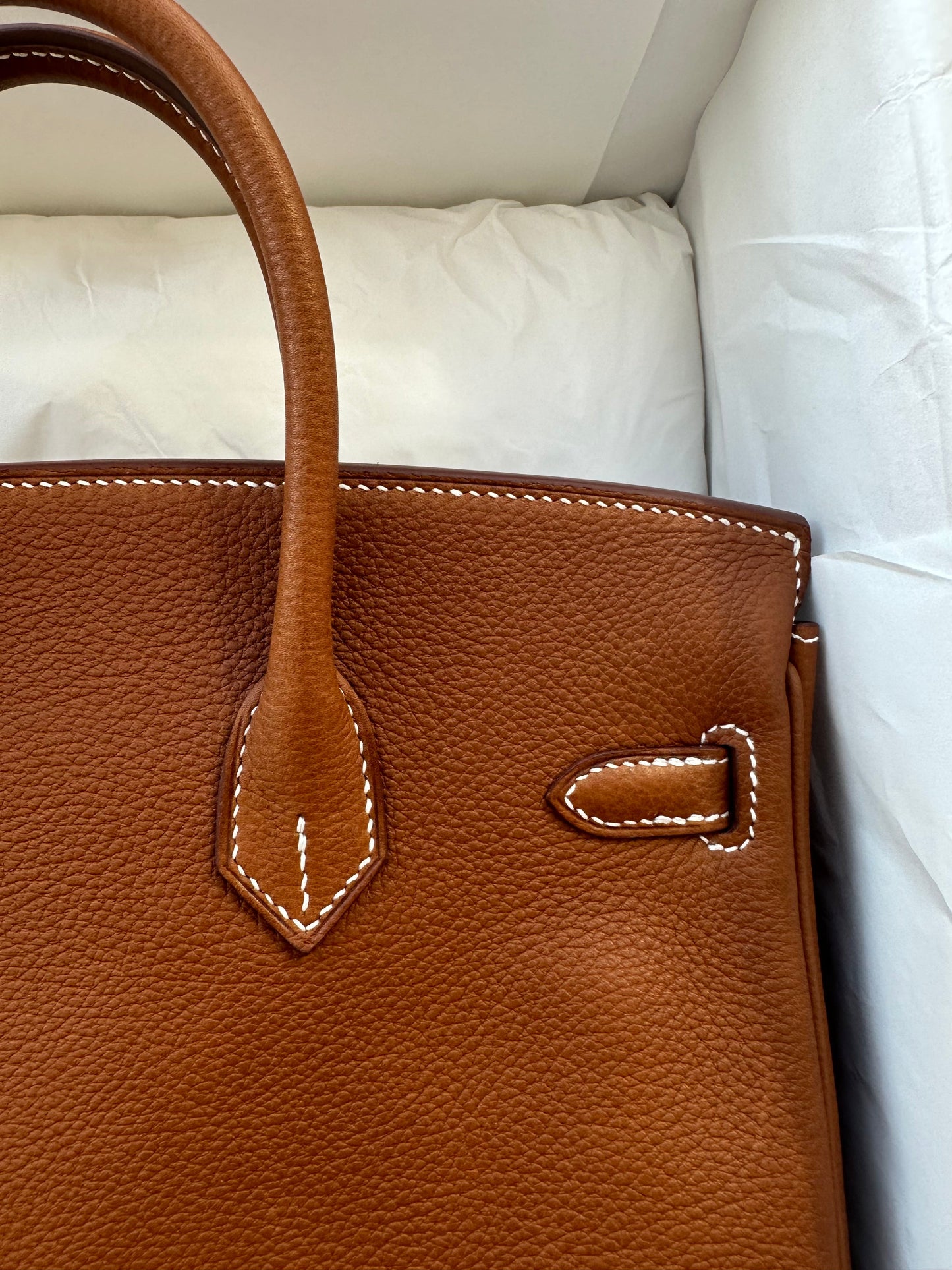 Hermes Birkin 25 Fauve Barenia Faubourg PHW - Carly Julia Sells Stuff, LLC