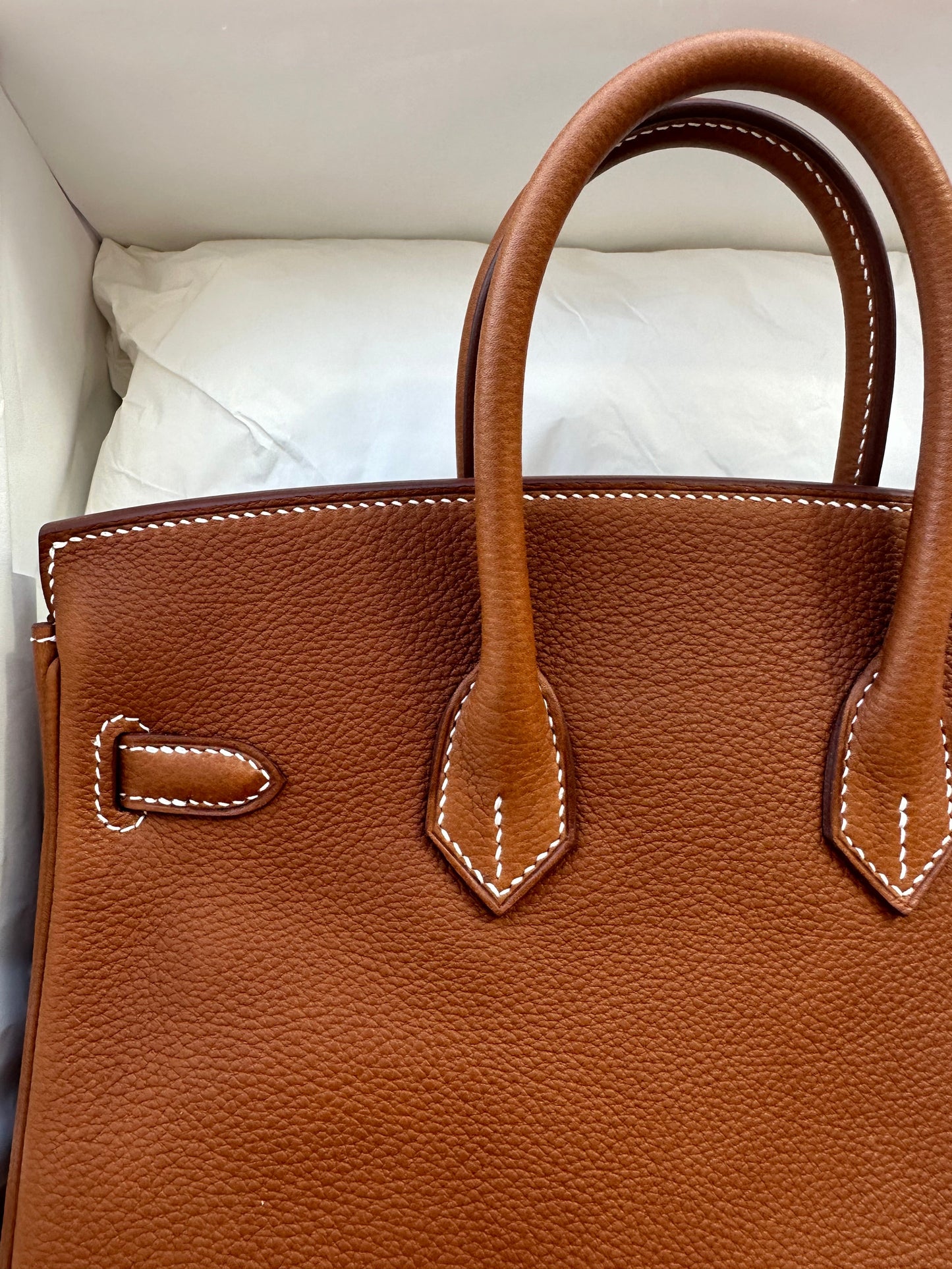 Hermes Birkin 25 Fauve Barenia Faubourg PHW - Carly Julia Sells Stuff, LLC