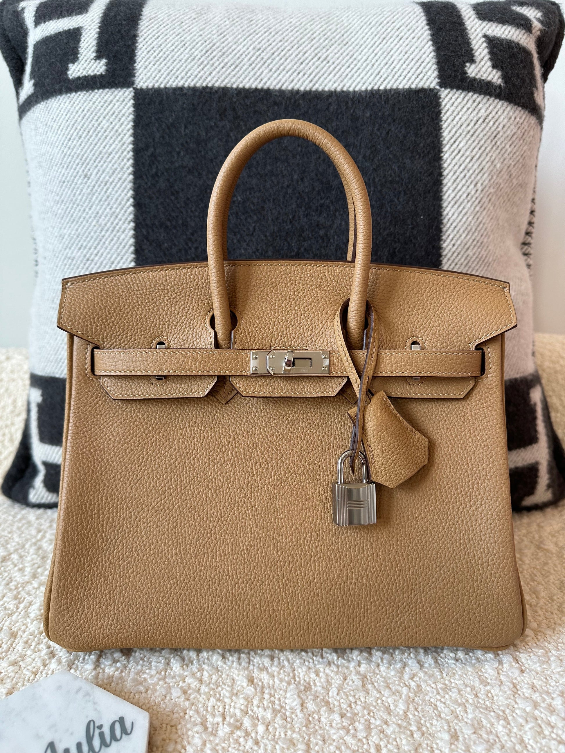 Hermes Birkin 25 Togo Biscuit PHW - Carly Julia Sells Stuff, LLC