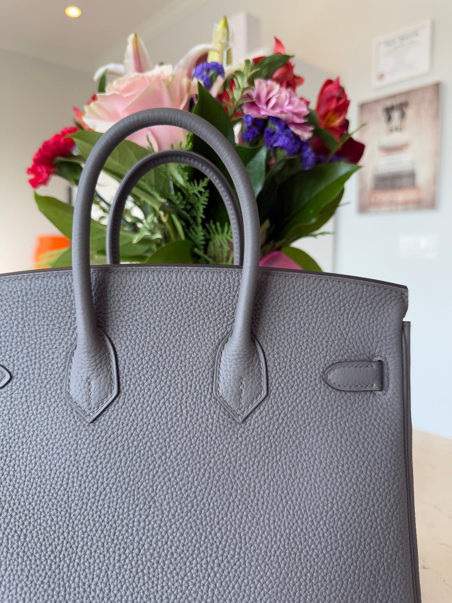 Hermes Birkin 25 Togo Etain - Carly Julia Sells Stuff, LLC