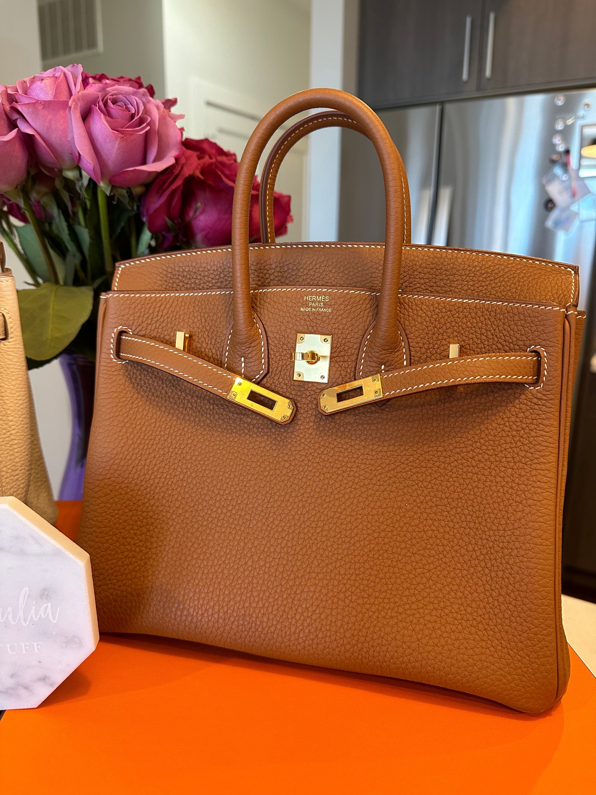 Hermes Birkin 25 Togo Gold on Gold - Carly Julia Sells Stuff, LLC