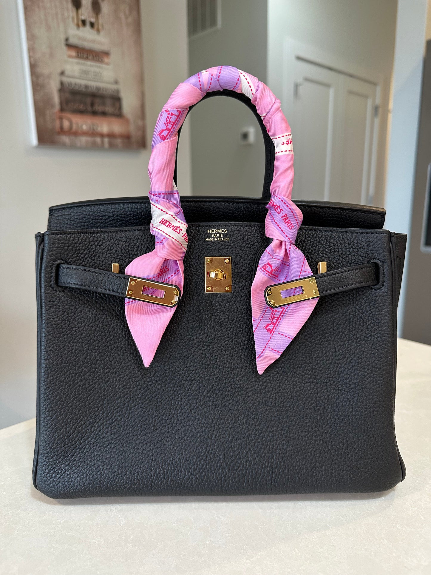 Hermes Birkin 25 Togo Noir GHW - Carly Julia Sells Stuff, LLC