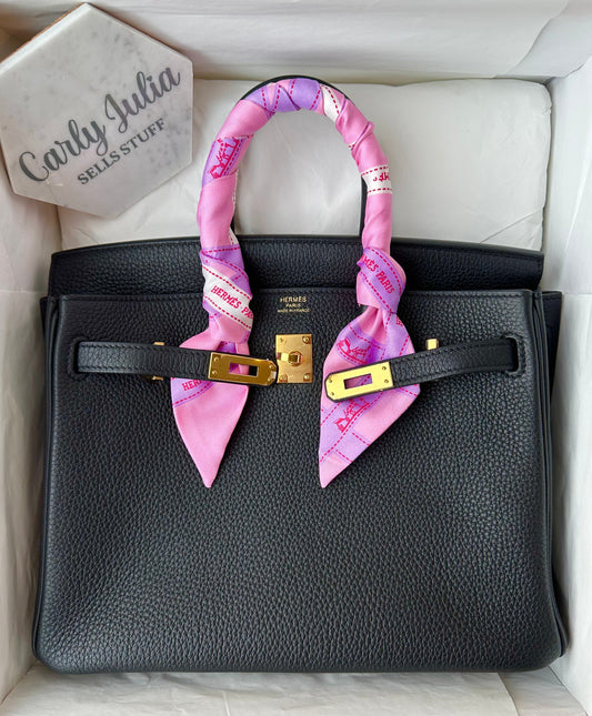 Hermes Birkin 25 Togo Noir GHW - Carly Julia Sells Stuff, LLC