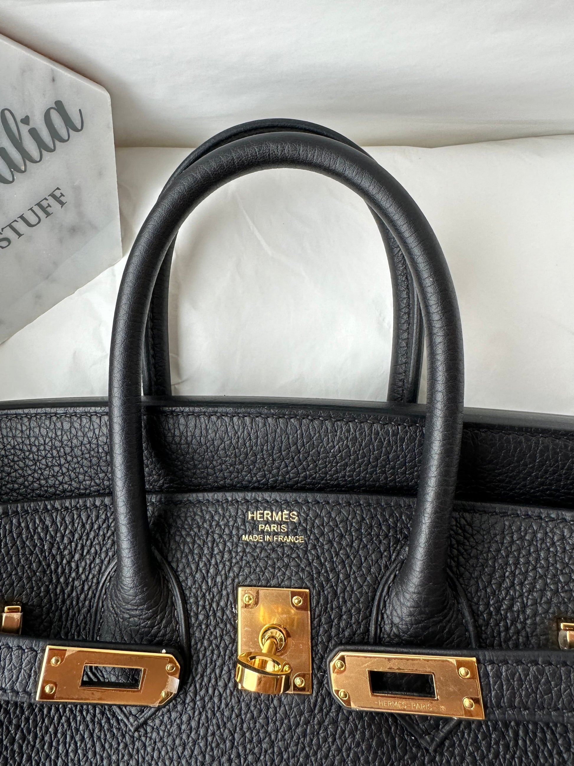 Hermes Birkin 25 Togo Noir GHW - Carly Julia Sells Stuff, LLC