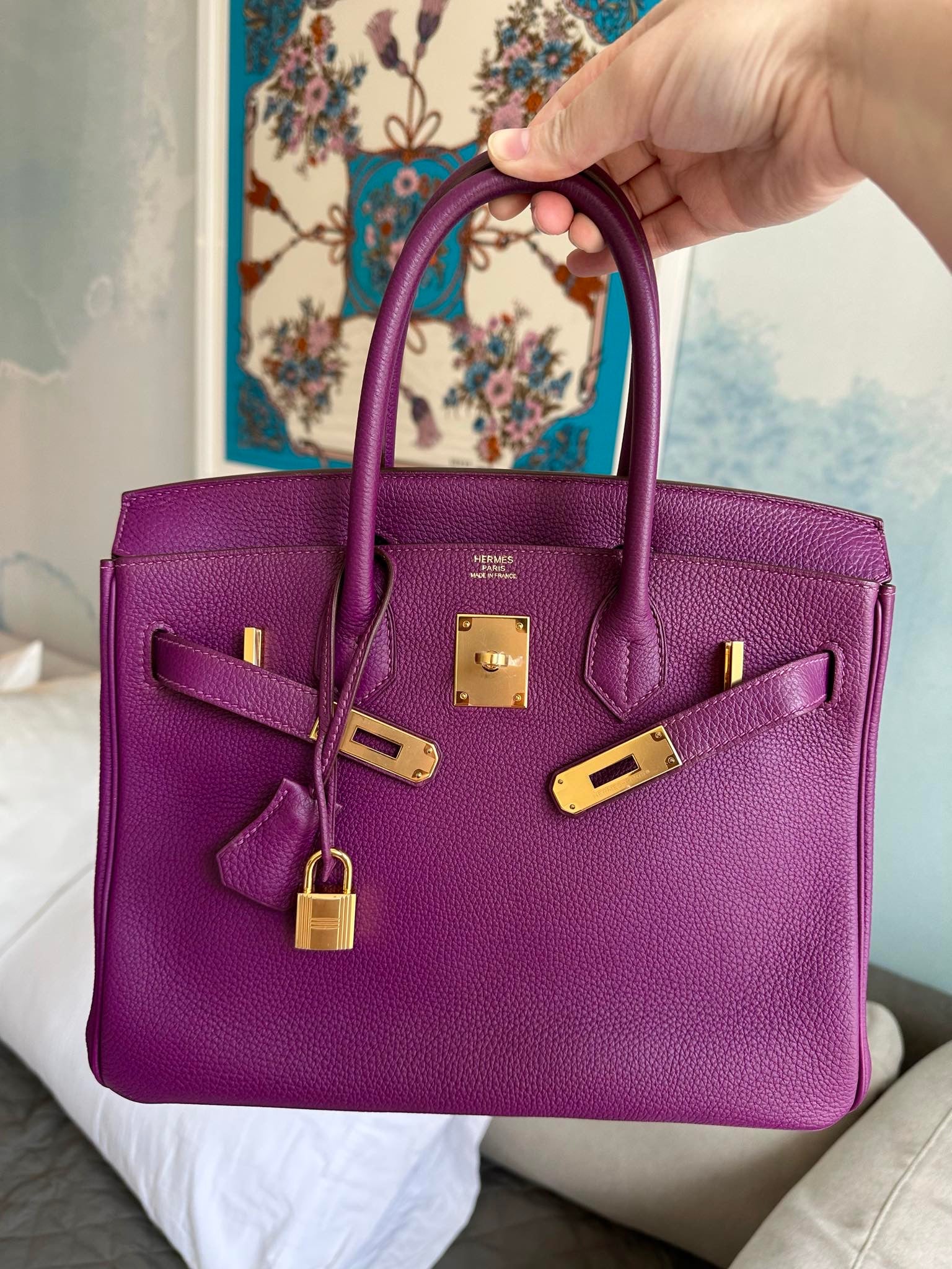 Hermes Birkin 30 Anemone GHW - Carly Julia Sells Stuff, LLC