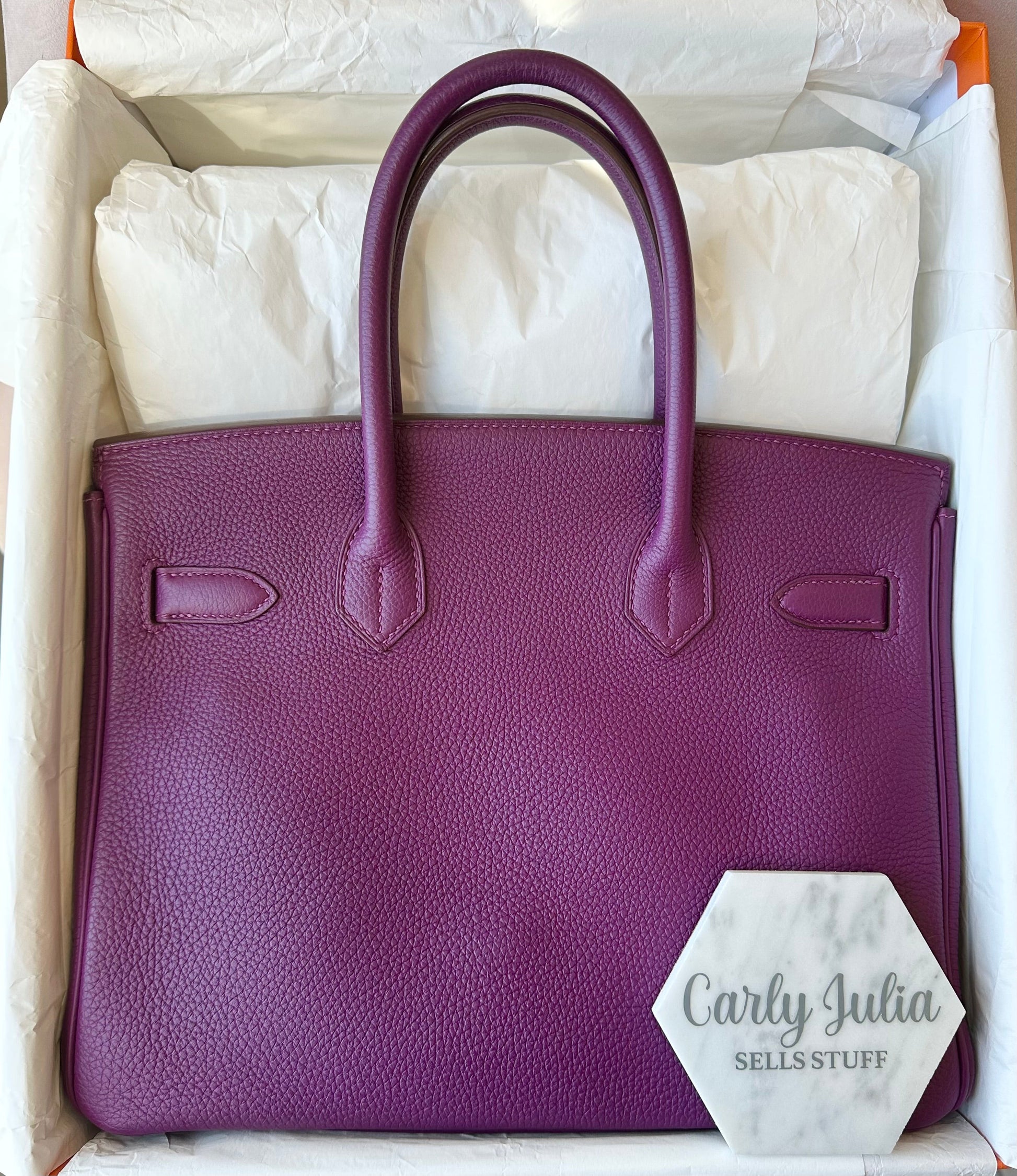 Hermes Birkin 30 Anemone GHW - Carly Julia Sells Stuff, LLC