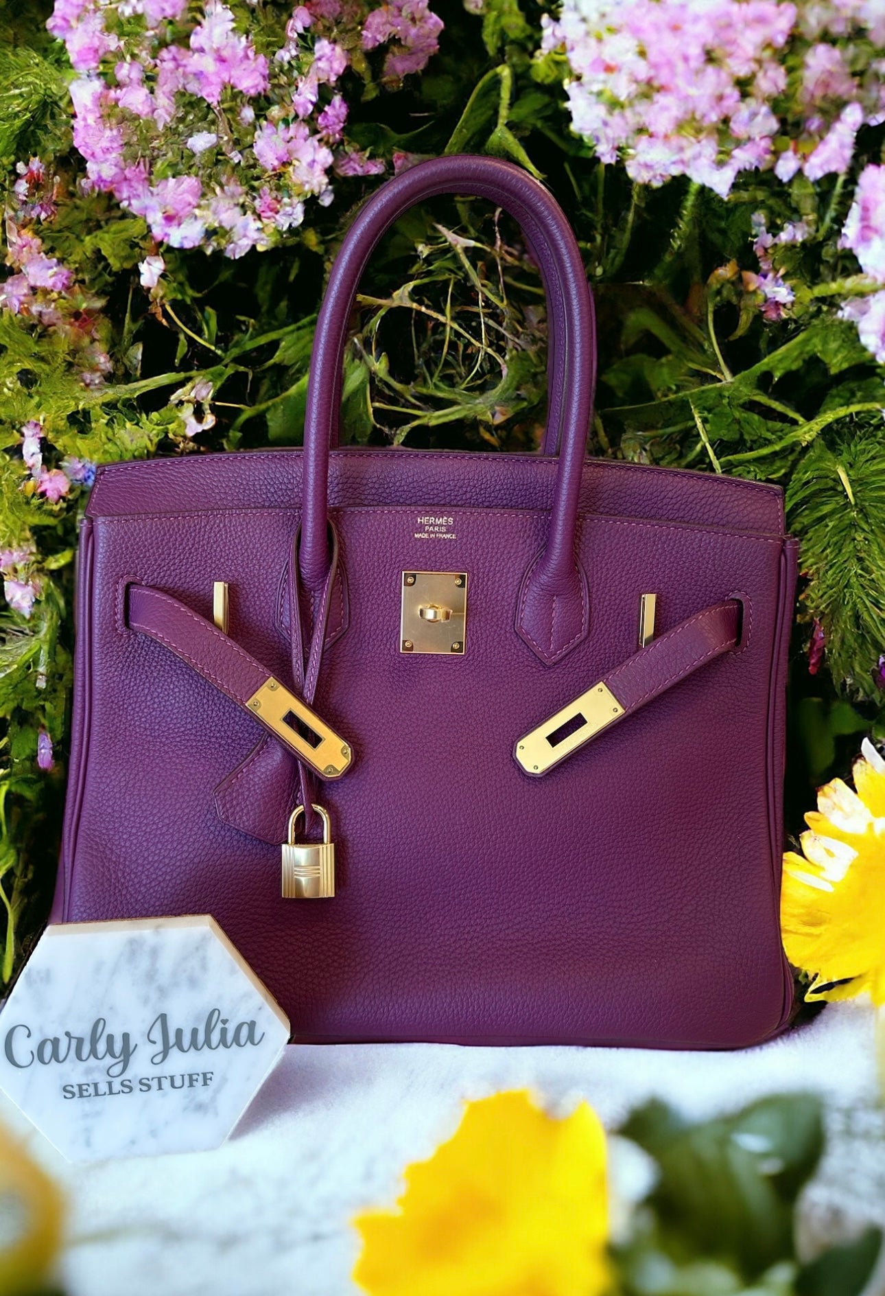 Hermes Birkin 30 Anemone GHW - Carly Julia Sells Stuff, LLC