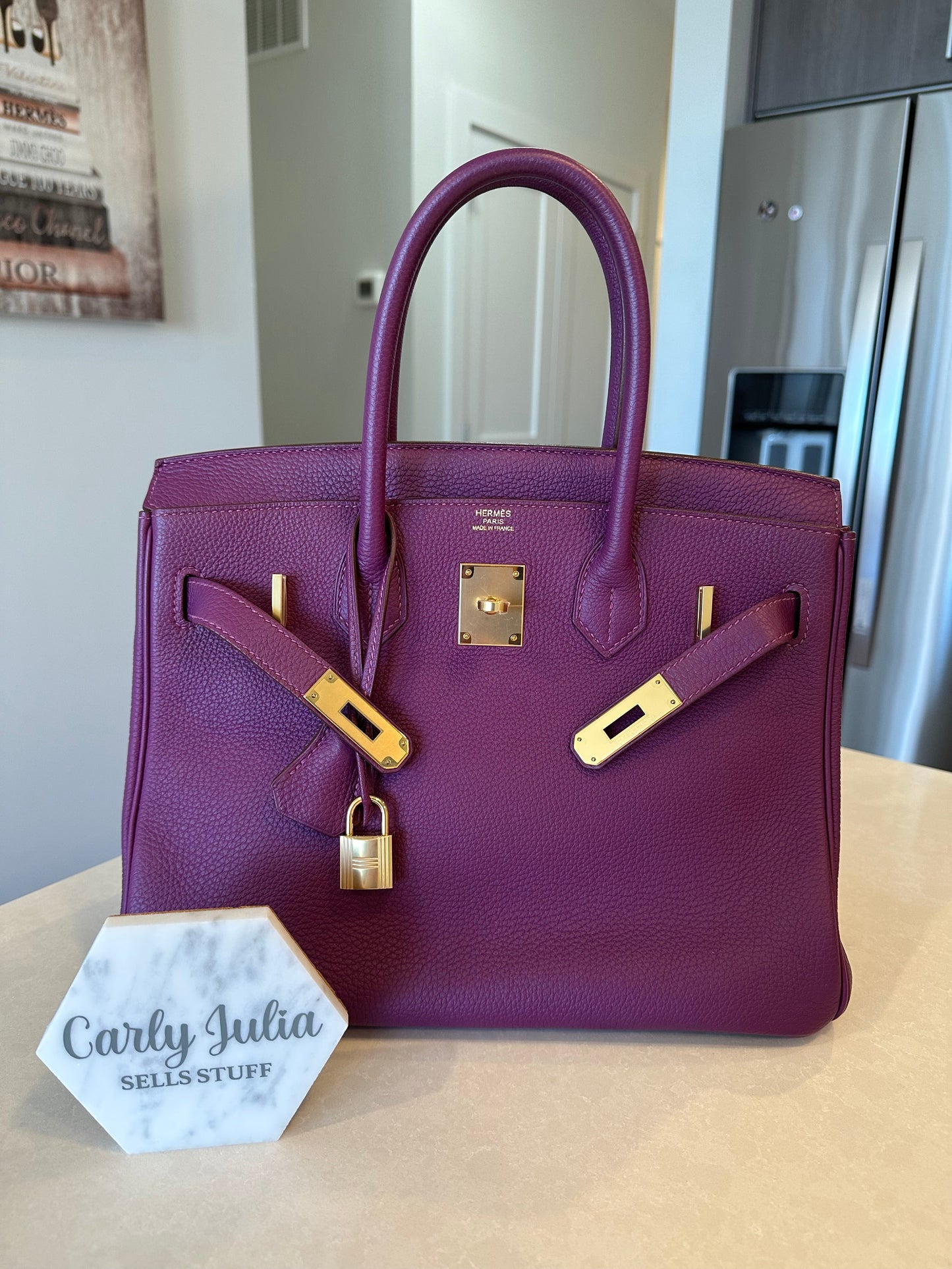 Hermes Birkin 30 Anemone GHW - Carly Julia Sells Stuff, LLC