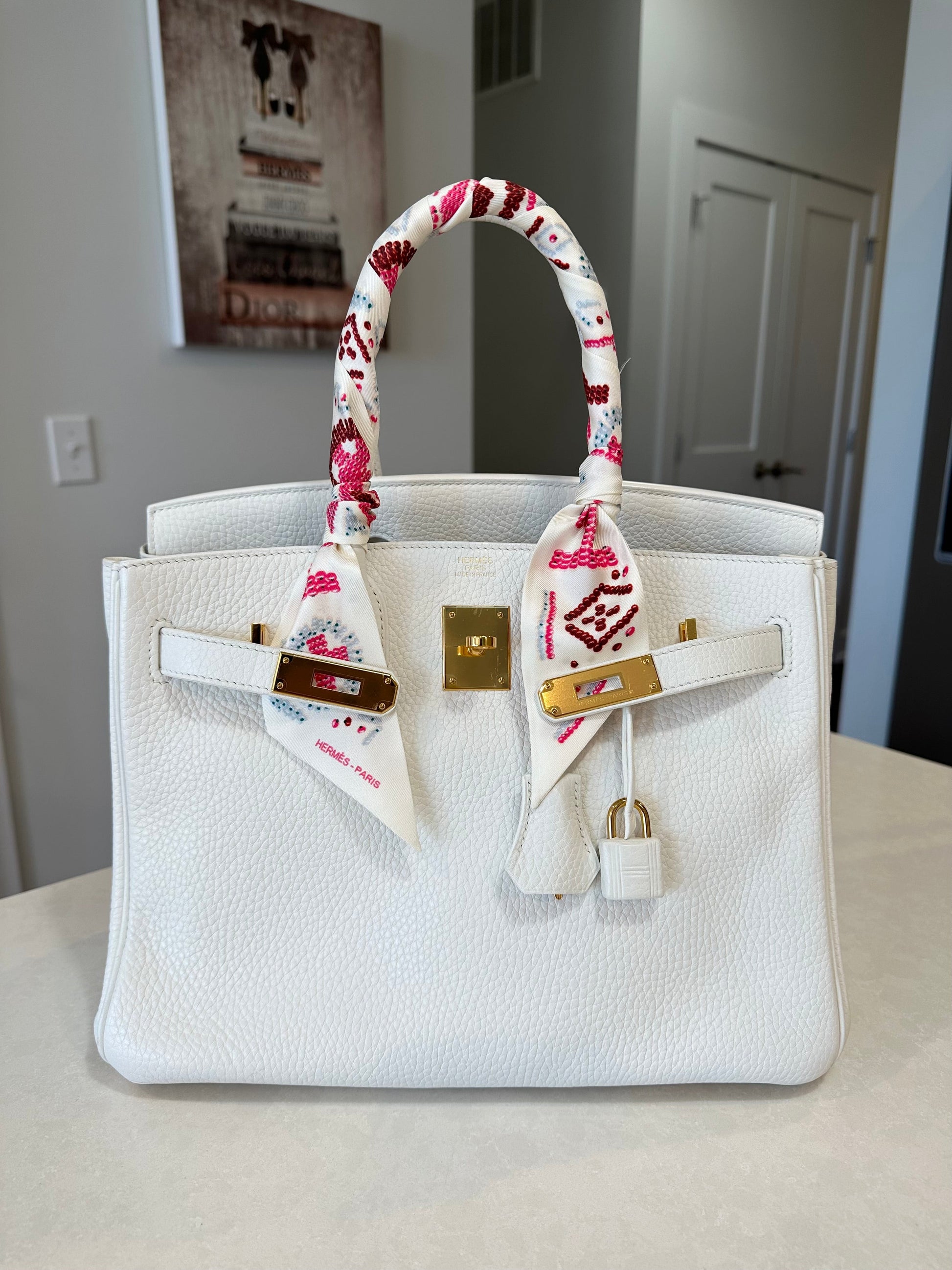 Hermes Birkin 30 Blanc GHW - Carly Julia Sells Stuff, LLC