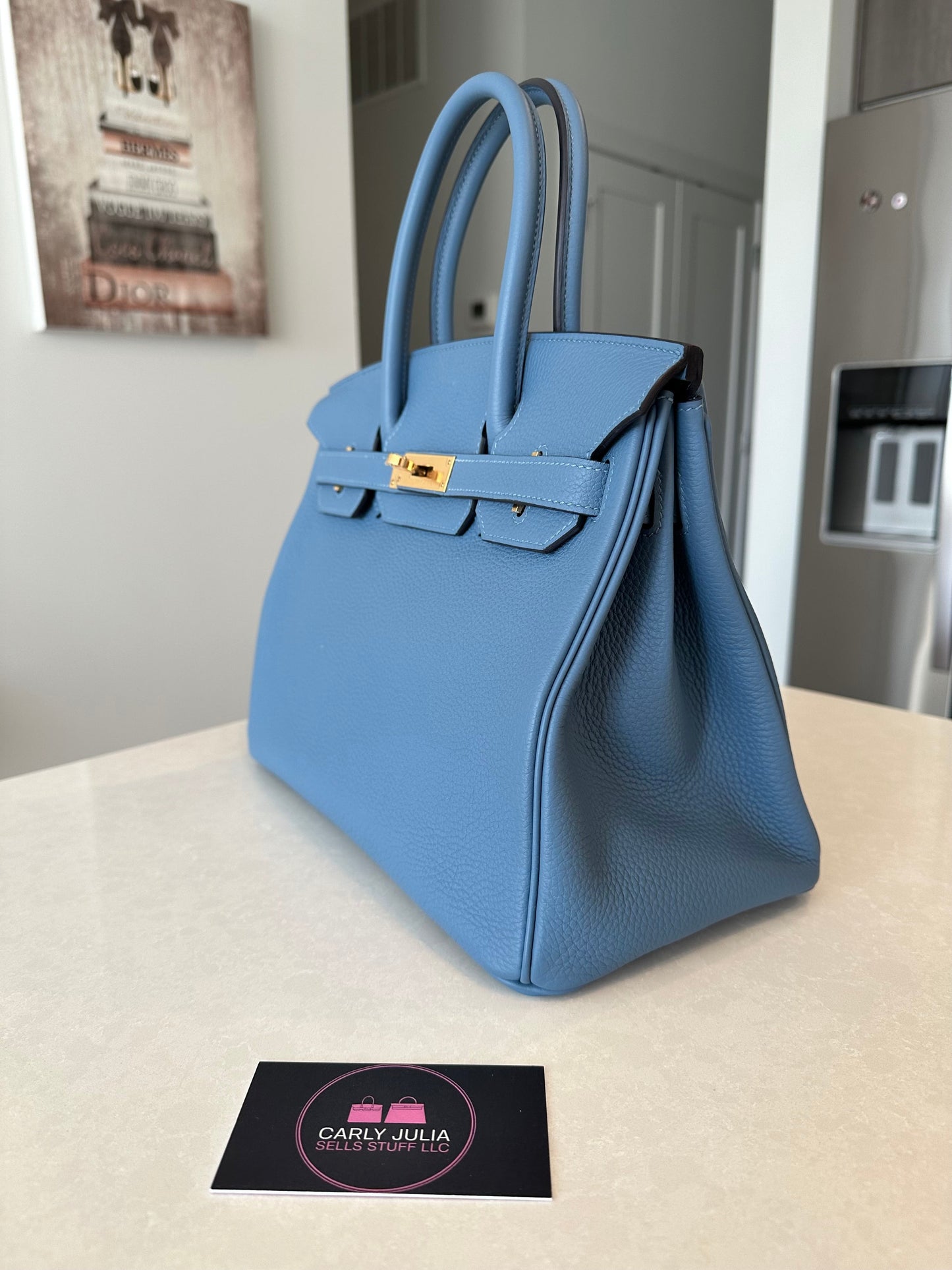 Hermes Birkin 30 Blue Azure GHW - Carly Julia Sells Stuff, LLC