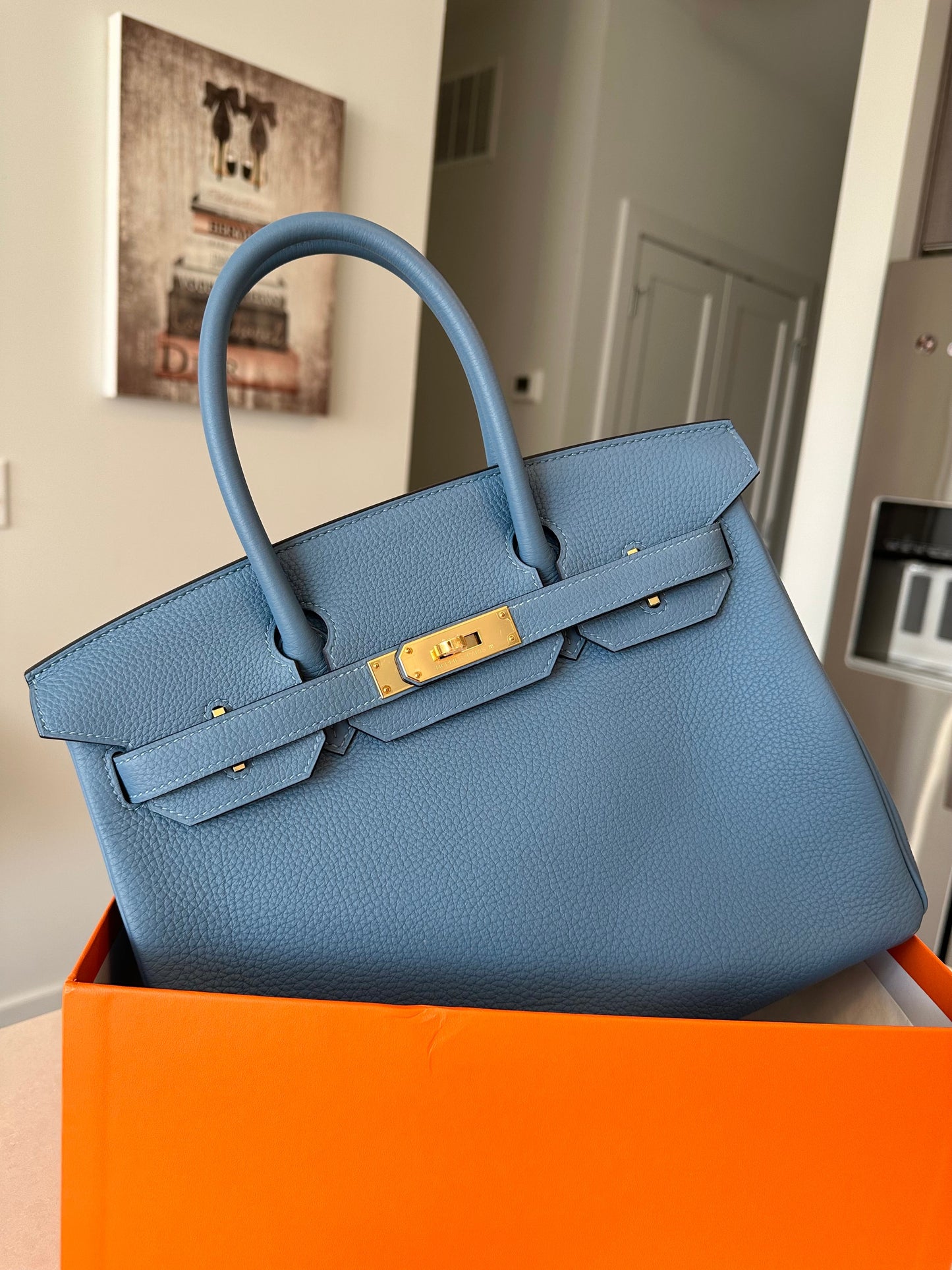 Hermes Birkin 30 Blue Azure GHW - Carly Julia Sells Stuff, LLC