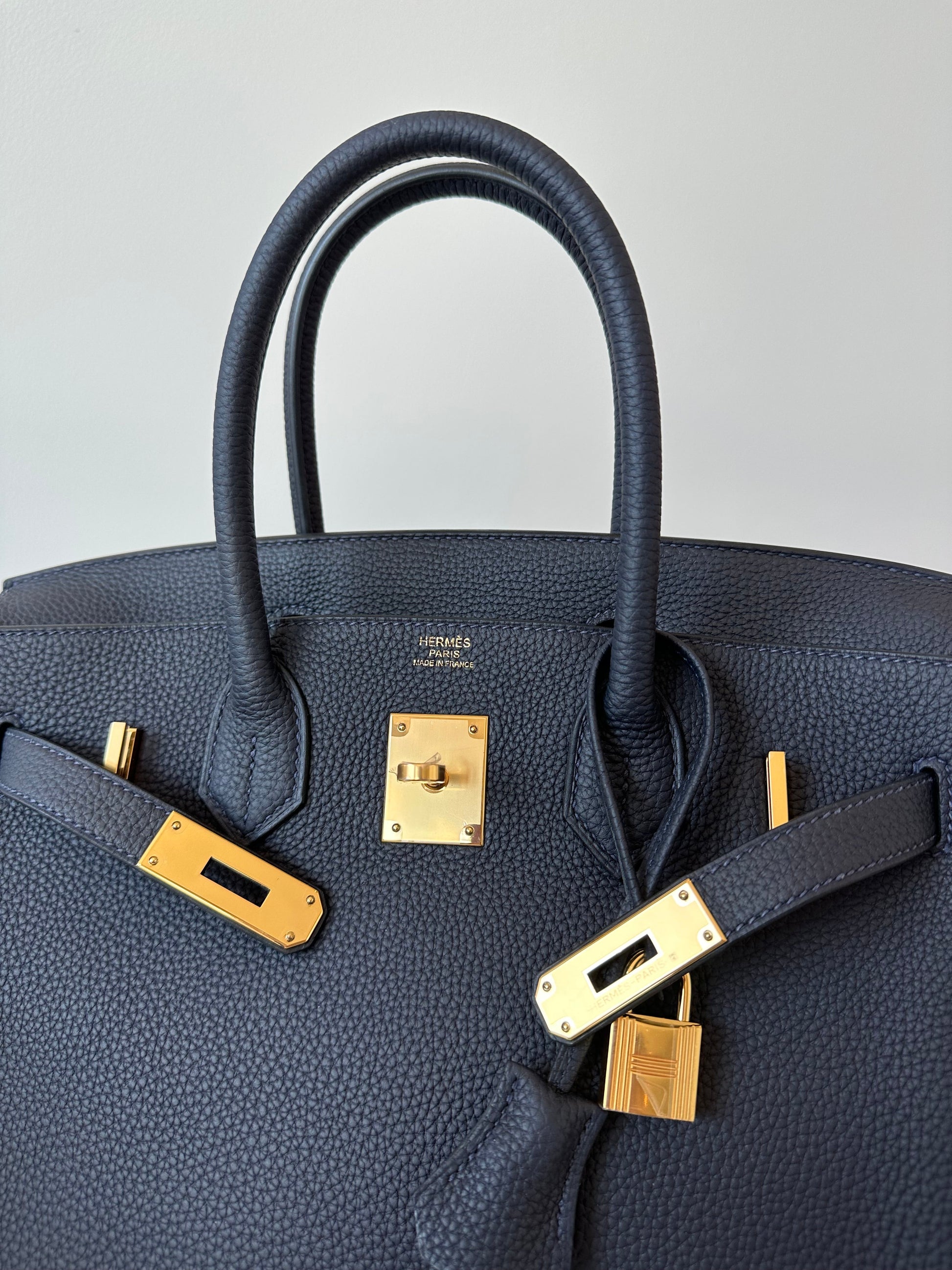 Hermes Birkin 30 Blue Nuit Togo GHW - Carly Julia Sells Stuff, LLC