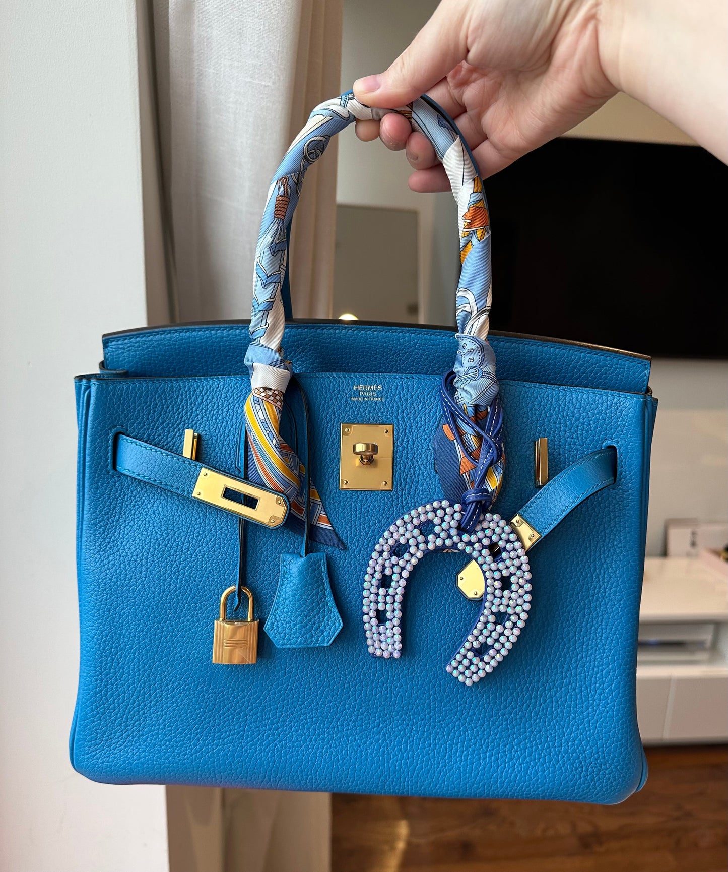 Hermes Birkin 30 Blue Zanzíbar GHW - Carly Julia Sells Stuff, LLC