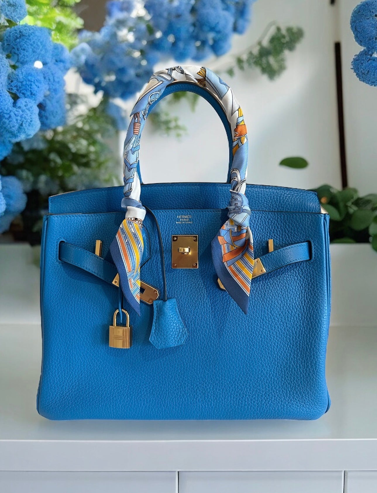 Hermes Birkin 30 Blue Zanzíbar GHW - Carly Julia Sells Stuff, LLC