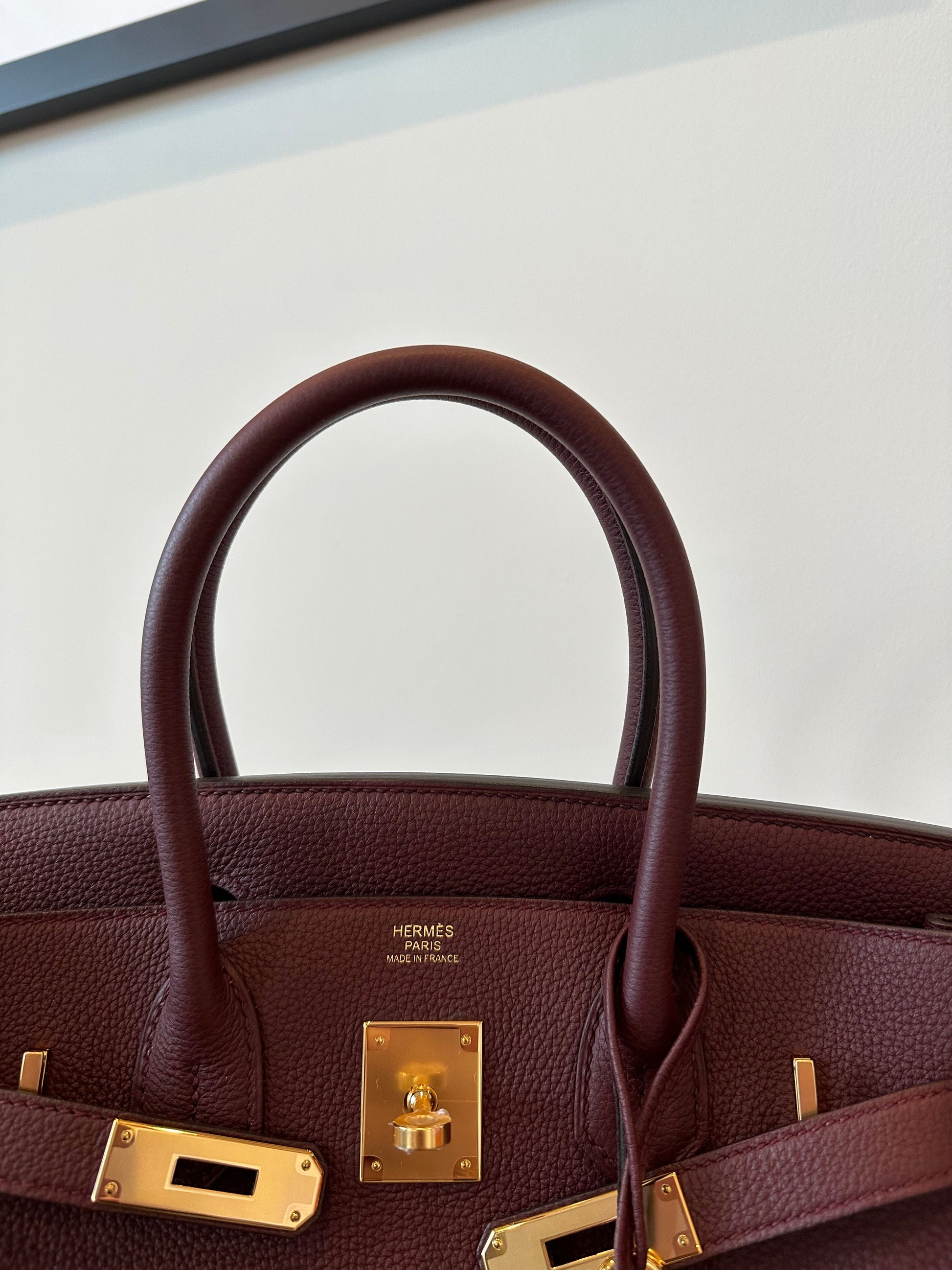 Hermes Birkin 30 Bordeaux Togo GHW - Carly Julia Sells Stuff, LLC