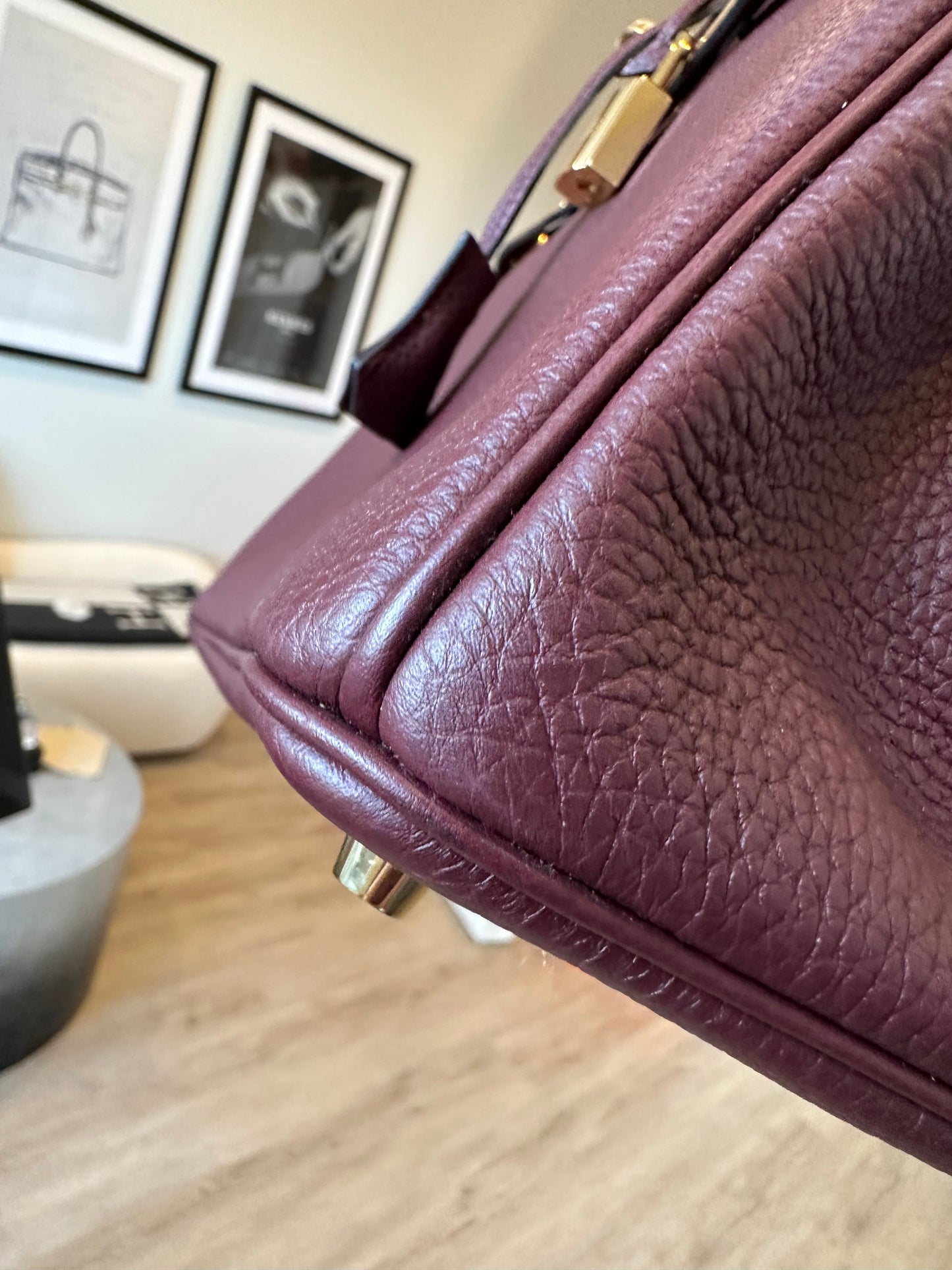 Hermes Birkin 30 Bordeaux Togo GHW - Carly Julia Sells Stuff, LLC