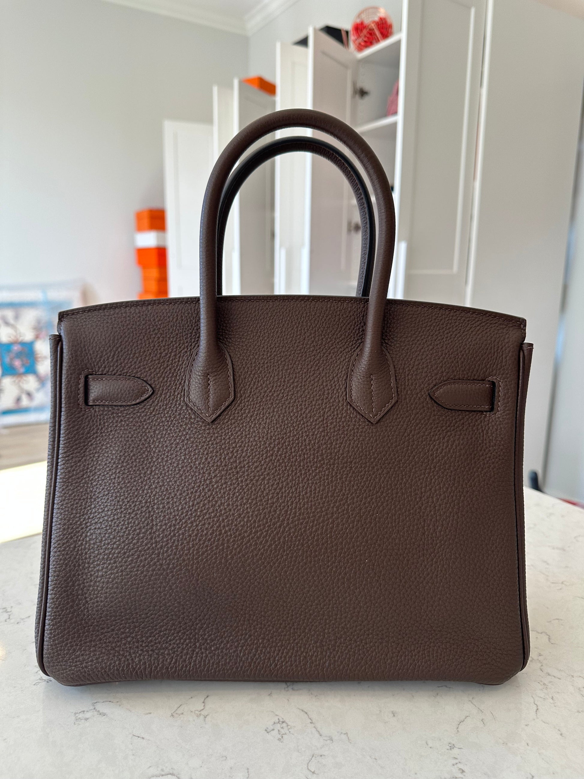 Hermes Birkin 30 Chocolate Togo GHW - Carly Julia Sells Stuff, LLC