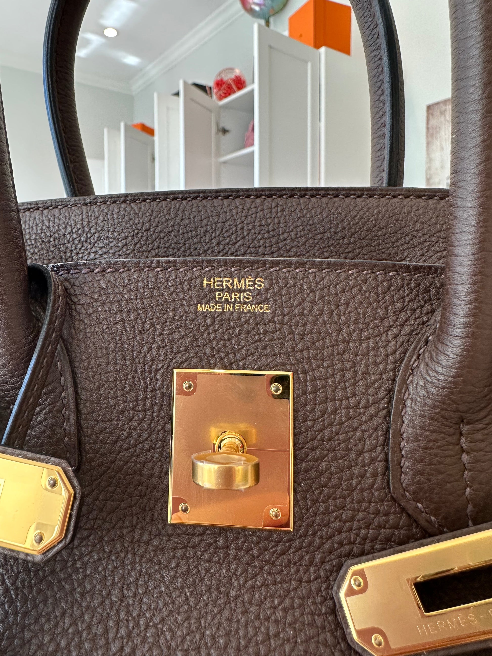 Hermes Birkin 30 Chocolate Togo GHW - Carly Julia Sells Stuff, LLC