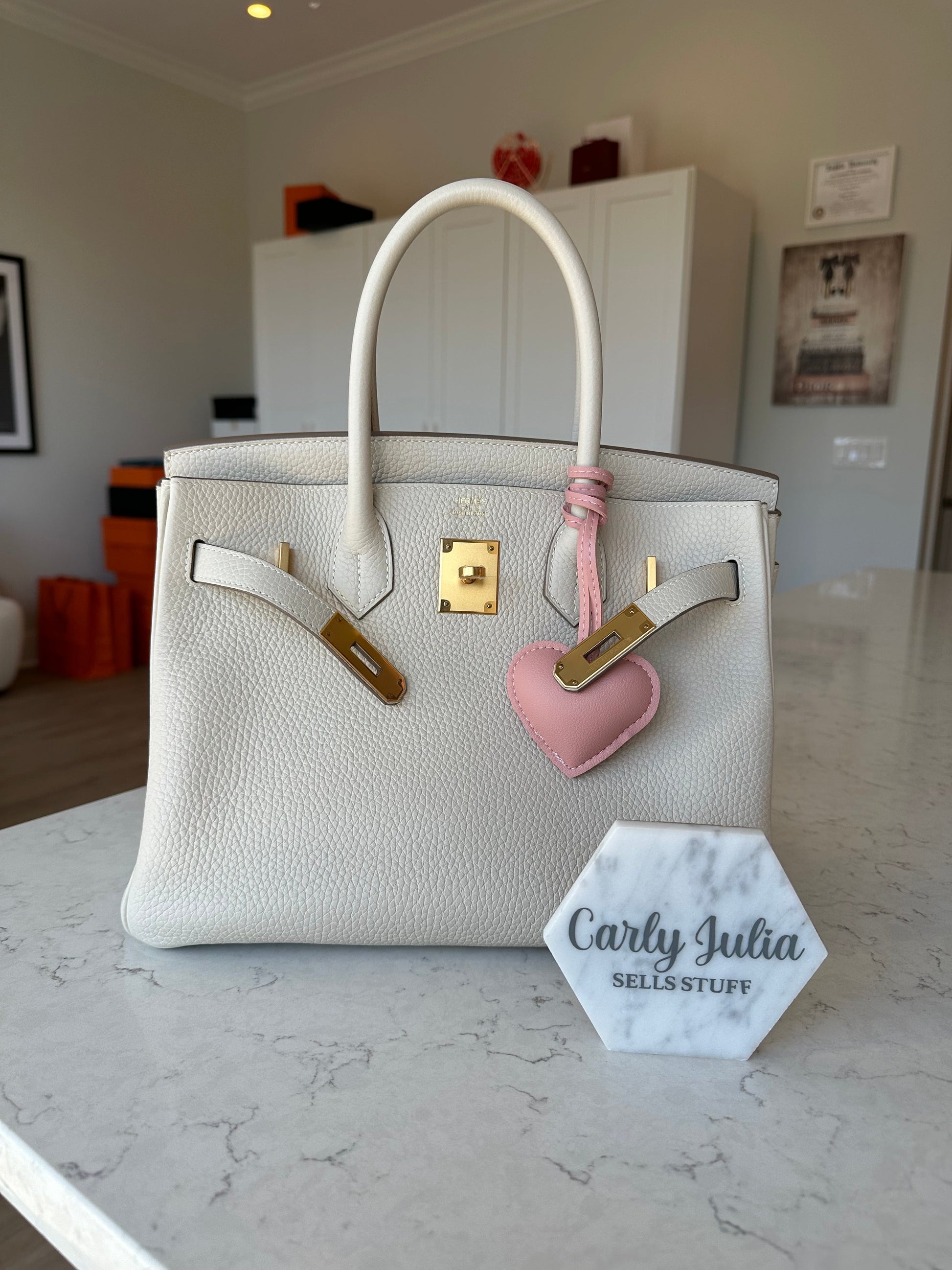 Hermes Birkin 30 Craie GHW - Carly Julia Sells Stuff, LLC