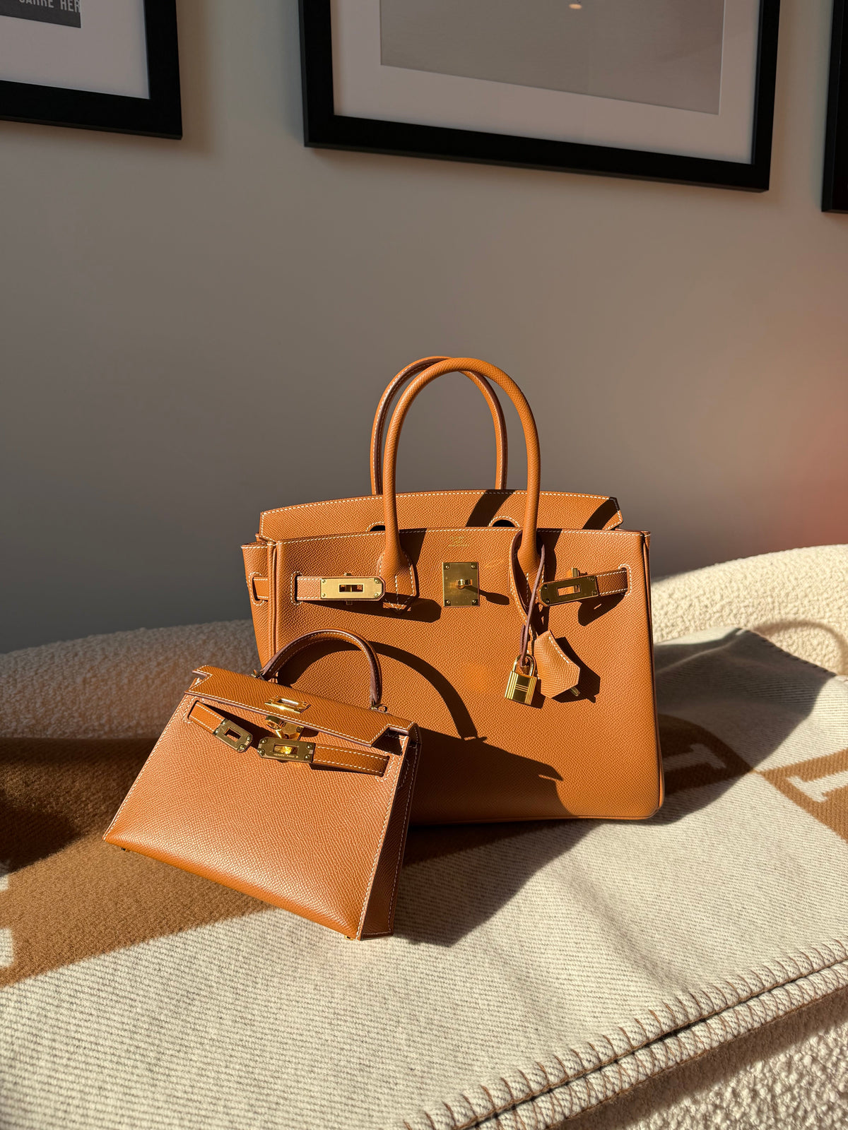 Hermés Birkin 30 Epsom Retourne Gold GHW - Carly Julia Sells Stuff, LLC