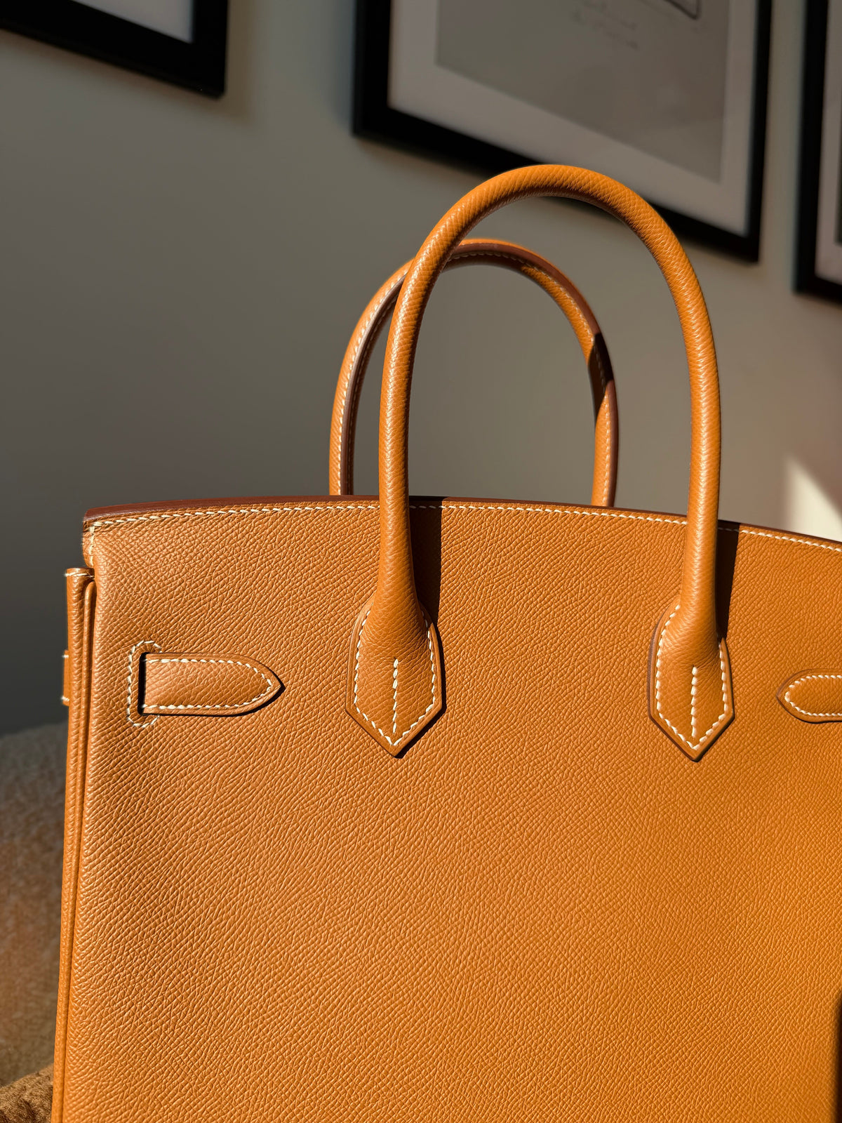 Hermés Birkin 30 Epsom Retourne Gold GHW - Carly Julia Sells Stuff, LLC