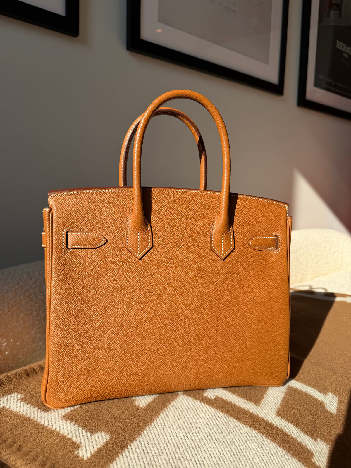 Hermés Birkin 30 Epsom Retourne Gold GHW - Carly Julia Sells Stuff, LLC
