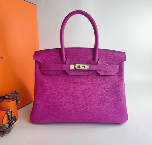 Hermes Birkin 30 Magnolia PHW - Carly Julia Sells Stuff, LLC