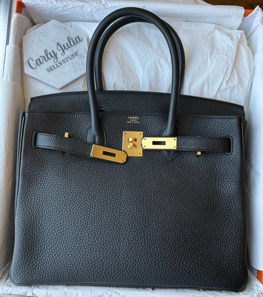 Hermes Birkin 30 Noir GHW - Carly Julia Sells Stuff, LLC