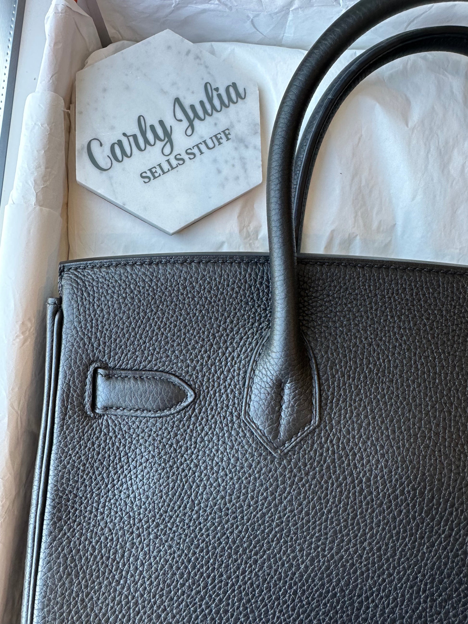 Hermes Birkin 30 Noir GHW - Carly Julia Sells Stuff, LLC