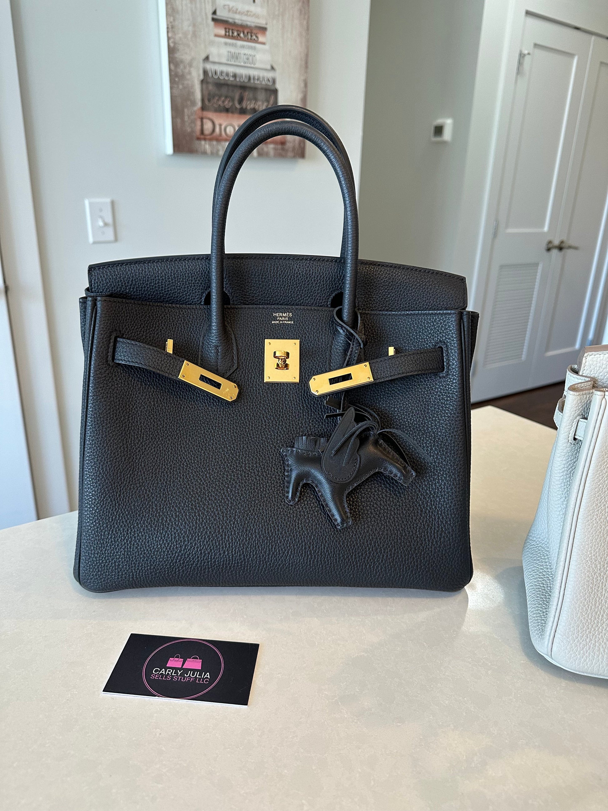 Hermes Birkin 30 Noir GHW - Carly Julia Sells Stuff, LLC