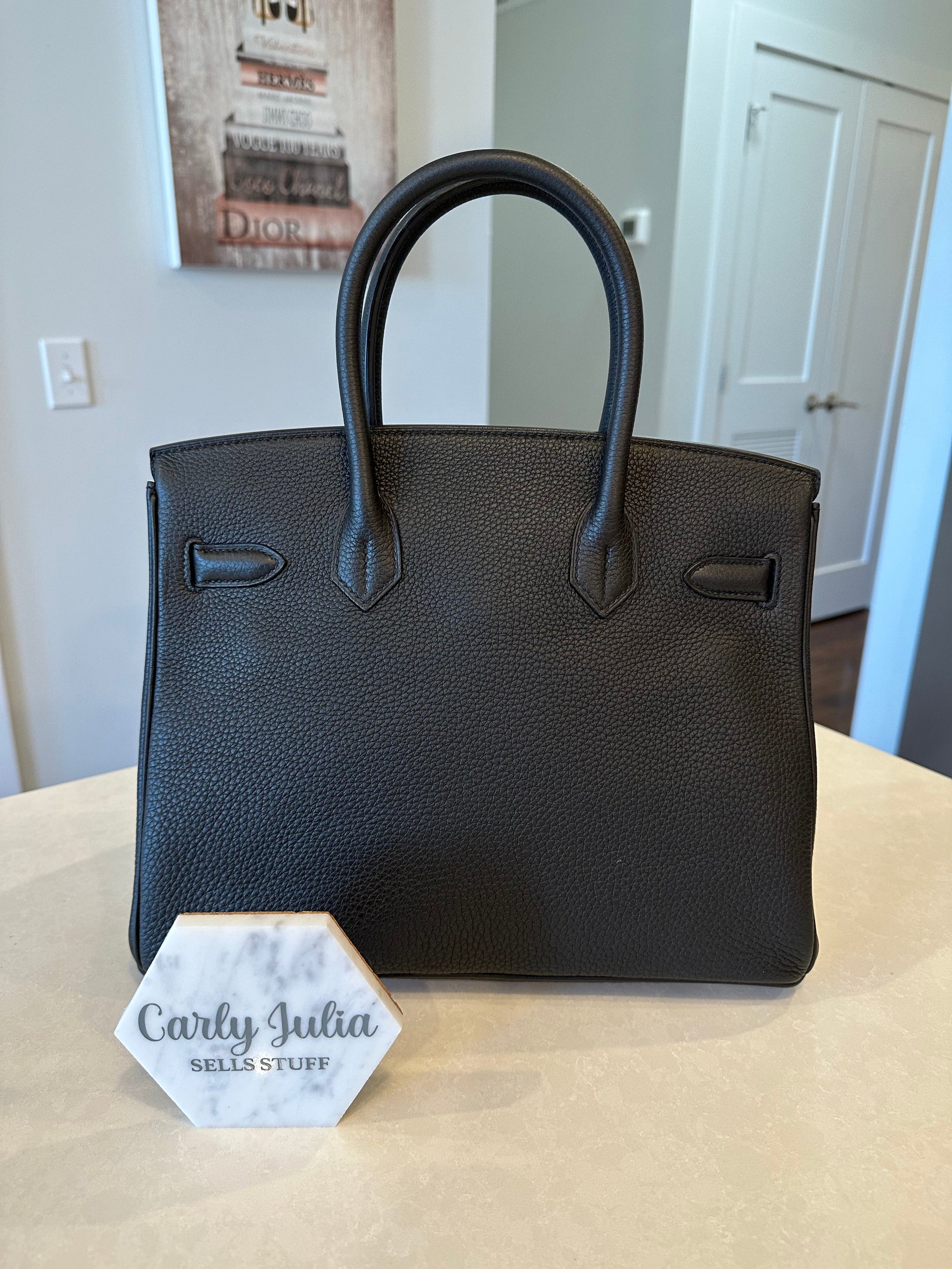 Hermes Birkin 30 Noir GHW - Carly Julia Sells Stuff, LLC