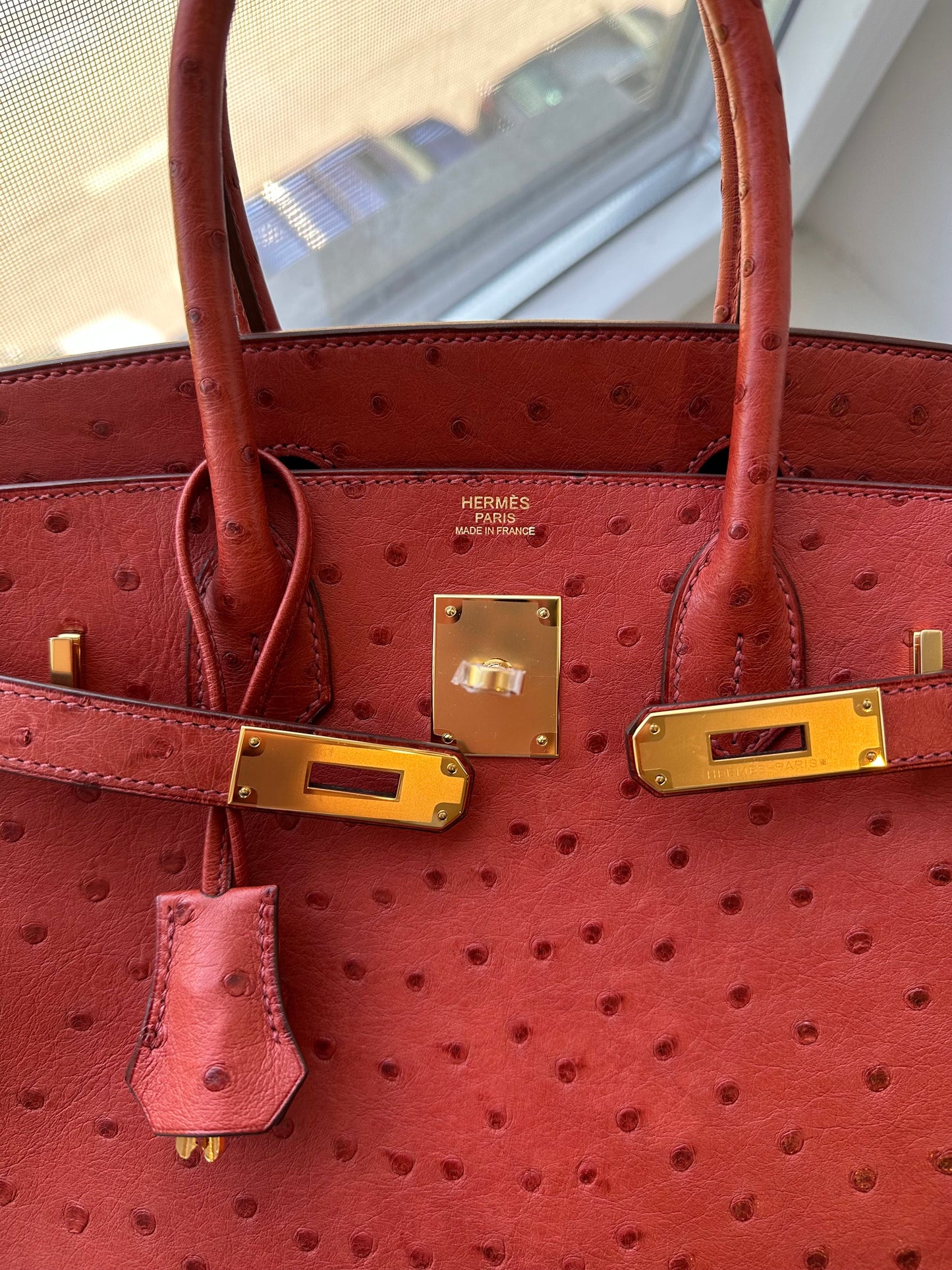 Hermes Birkin 30 Ostrich Brique GHW - Carly Julia Sells Stuff, LLC