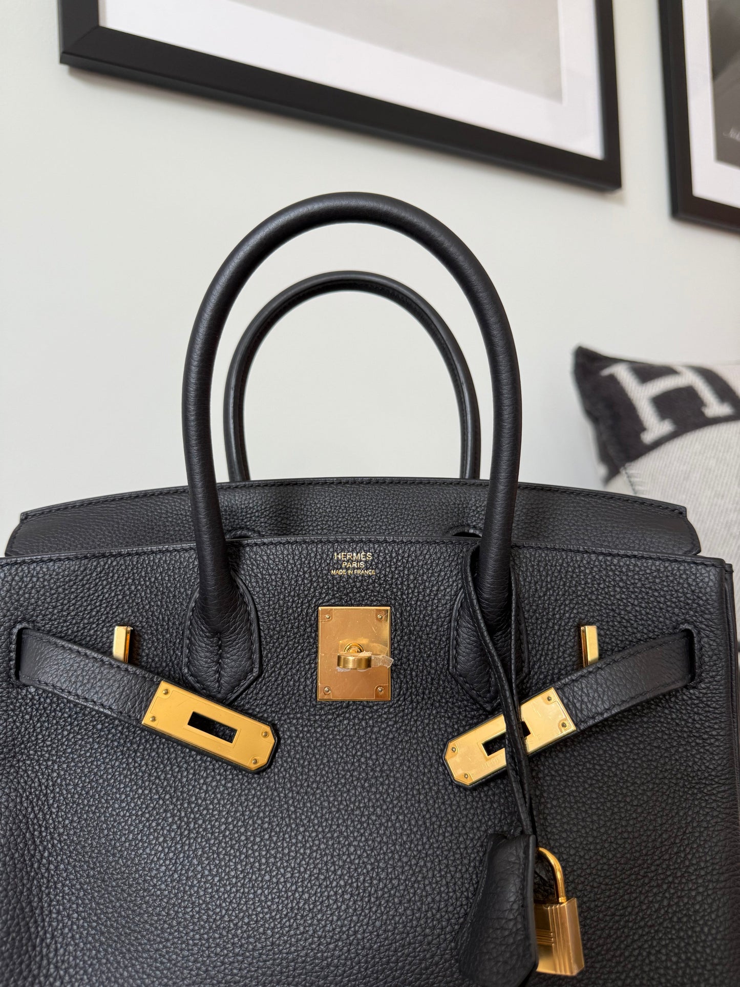 Hermes Birkin 30 Retourne Togo Noir GHW - Carly Julia Sells Stuff, LLC