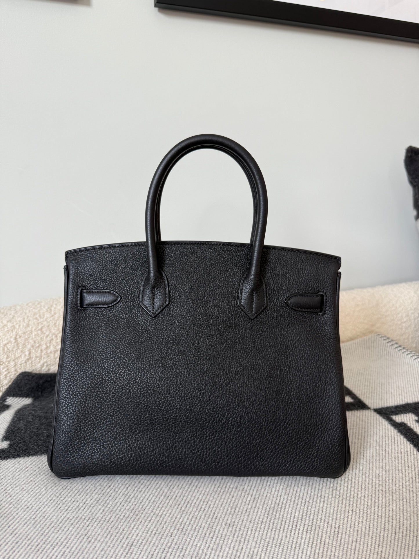 Hermes Birkin 30 Retourne Togo Noir GHW - Carly Julia Sells Stuff, LLC