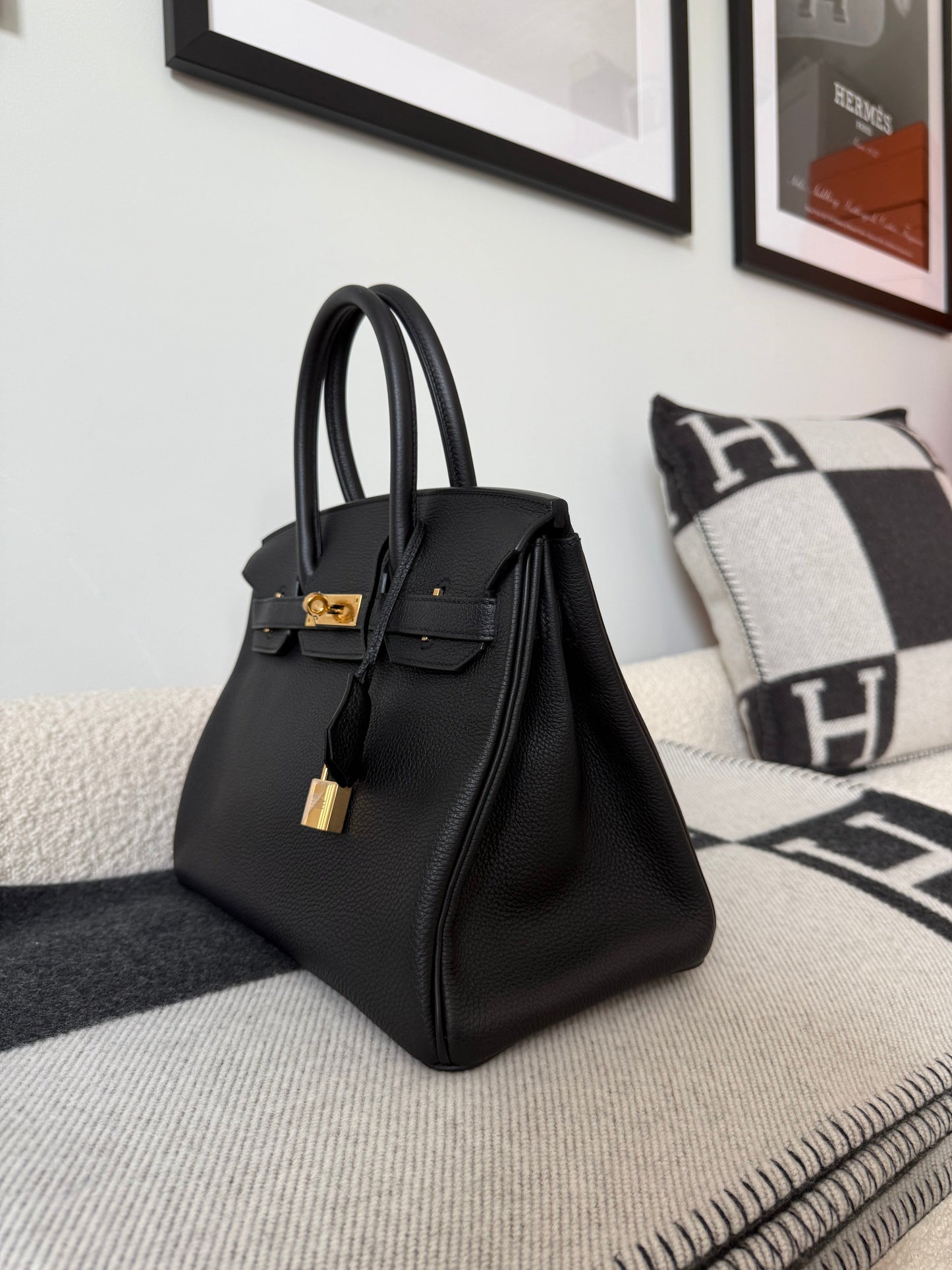 Hermes Birkin 30 Retourne Togo Noir GHW - Carly Julia Sells Stuff, LLC