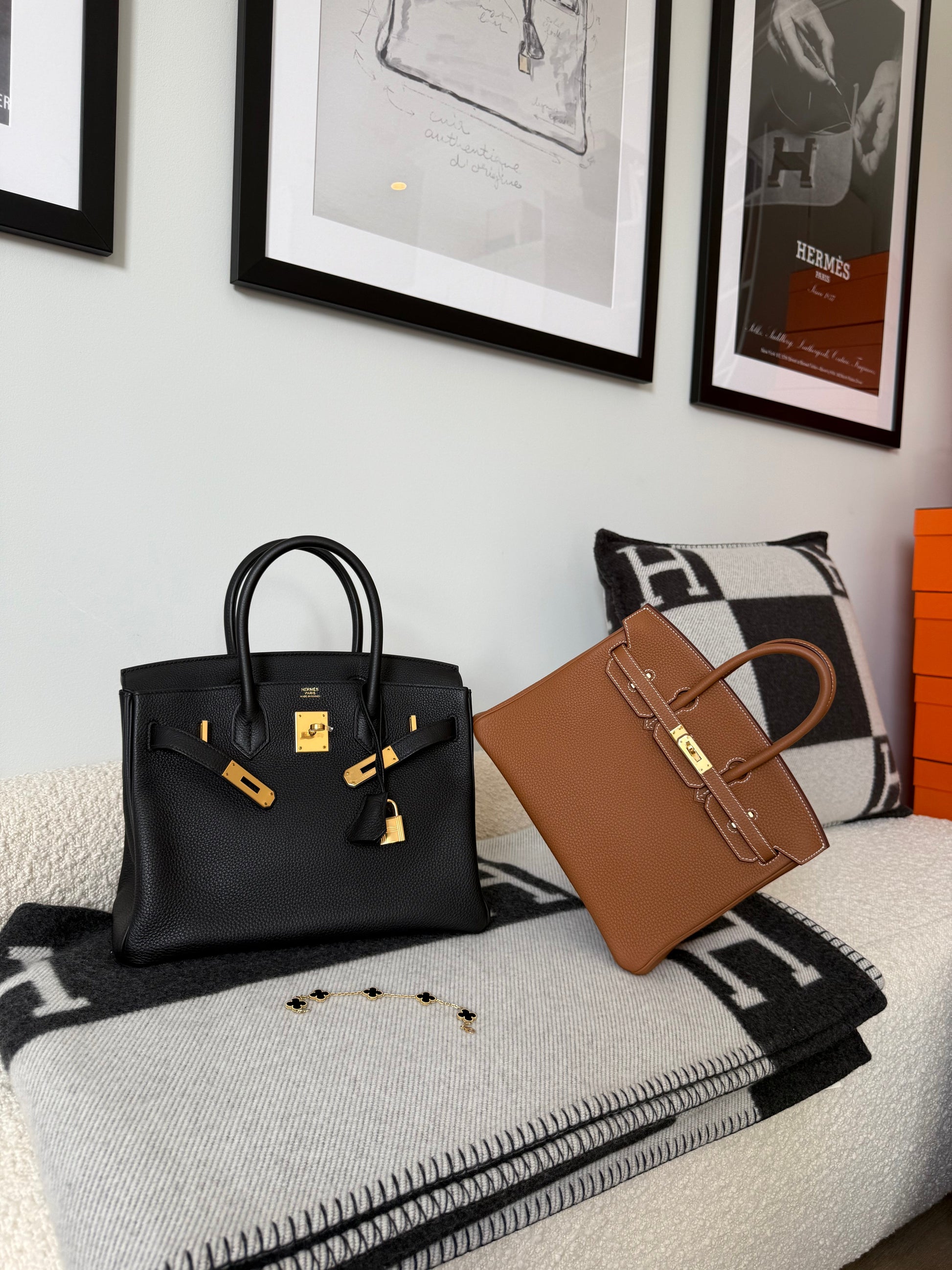 Hermes Birkin 30 Retourne Togo Noir GHW - Carly Julia Sells Stuff, LLC