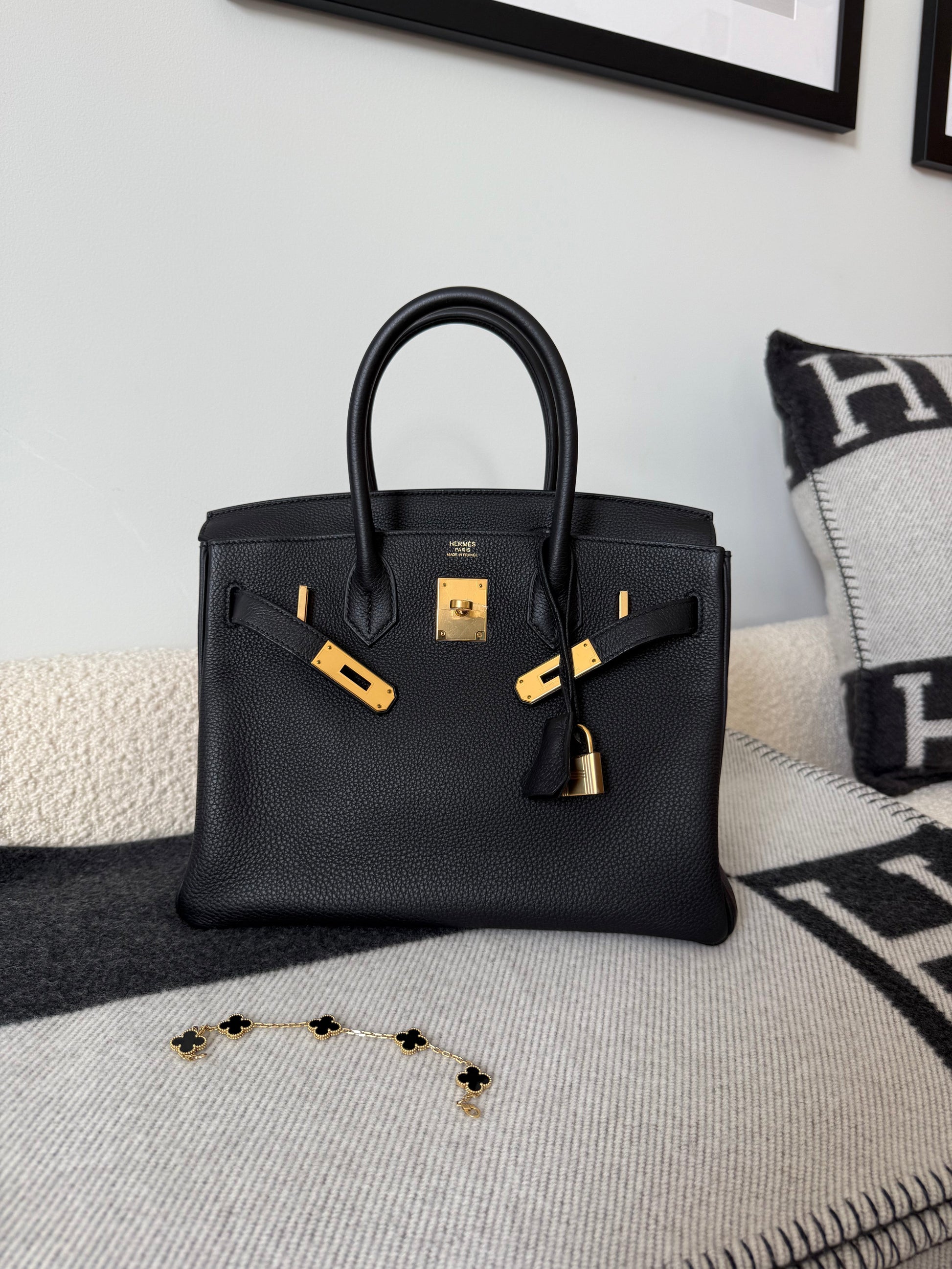 Hermes Birkin 30 Retourne Togo Noir GHW - Carly Julia Sells Stuff, LLC