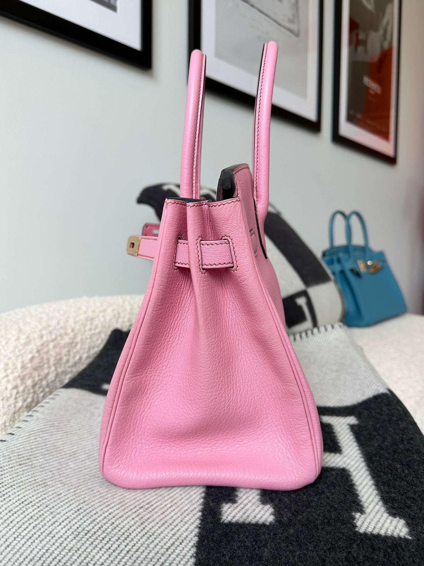 Hermes Birkin 30 Special Order HSS Chèvre Bubblegum GHW - Carly Julia Sells Stuff, LLC