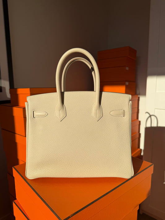 Hermes Birkin 30 Togo Craie GHW - Carly Julia Sells Stuff, LLC