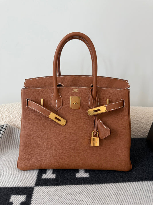 Hermes Birkin 30 Togo Gold on Gold - Carly Julia Sells Stuff, LLC